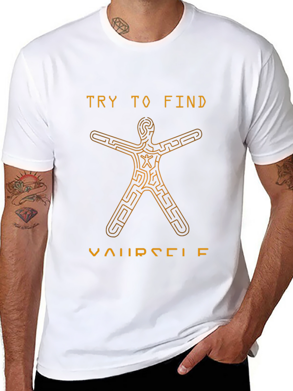 Find Yourself Maze T-Shirt - Unique Graphic Tee