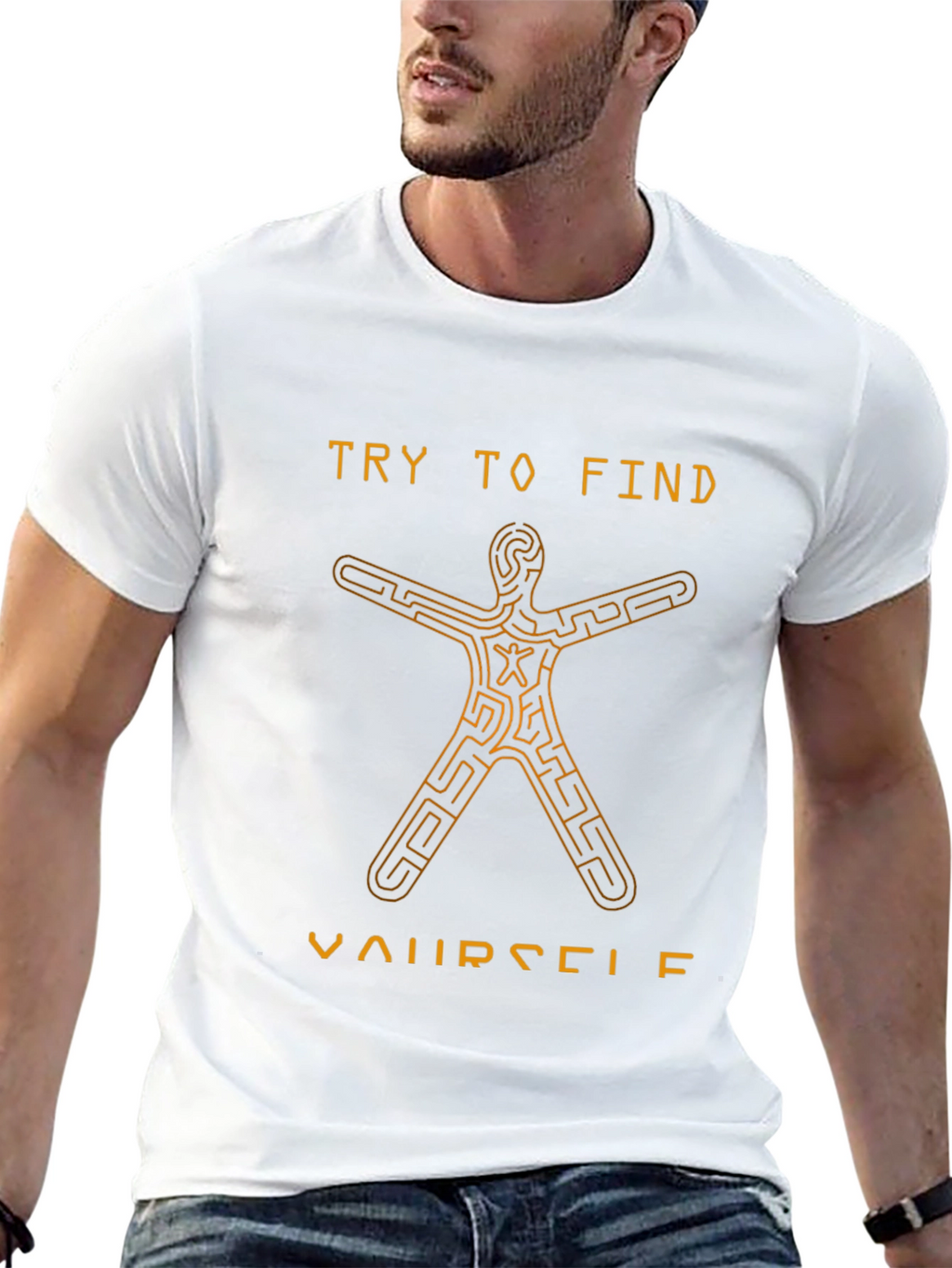 Find Yourself Maze T-Shirt - Unique Graphic Tee