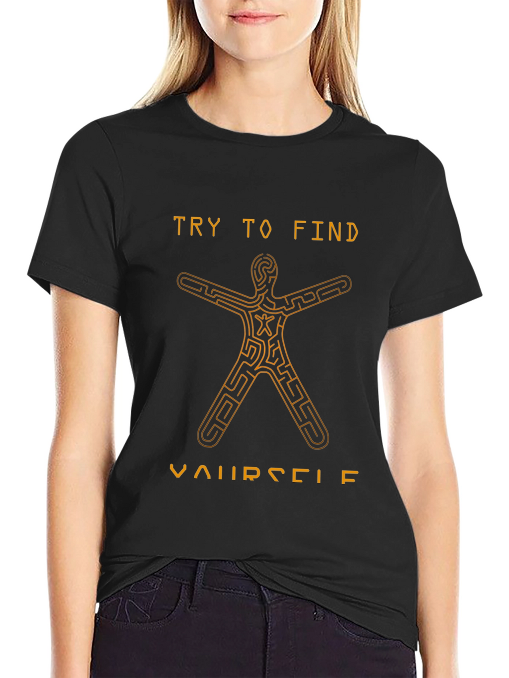 Find Yourself Maze T-Shirt - Unique Graphic Tee