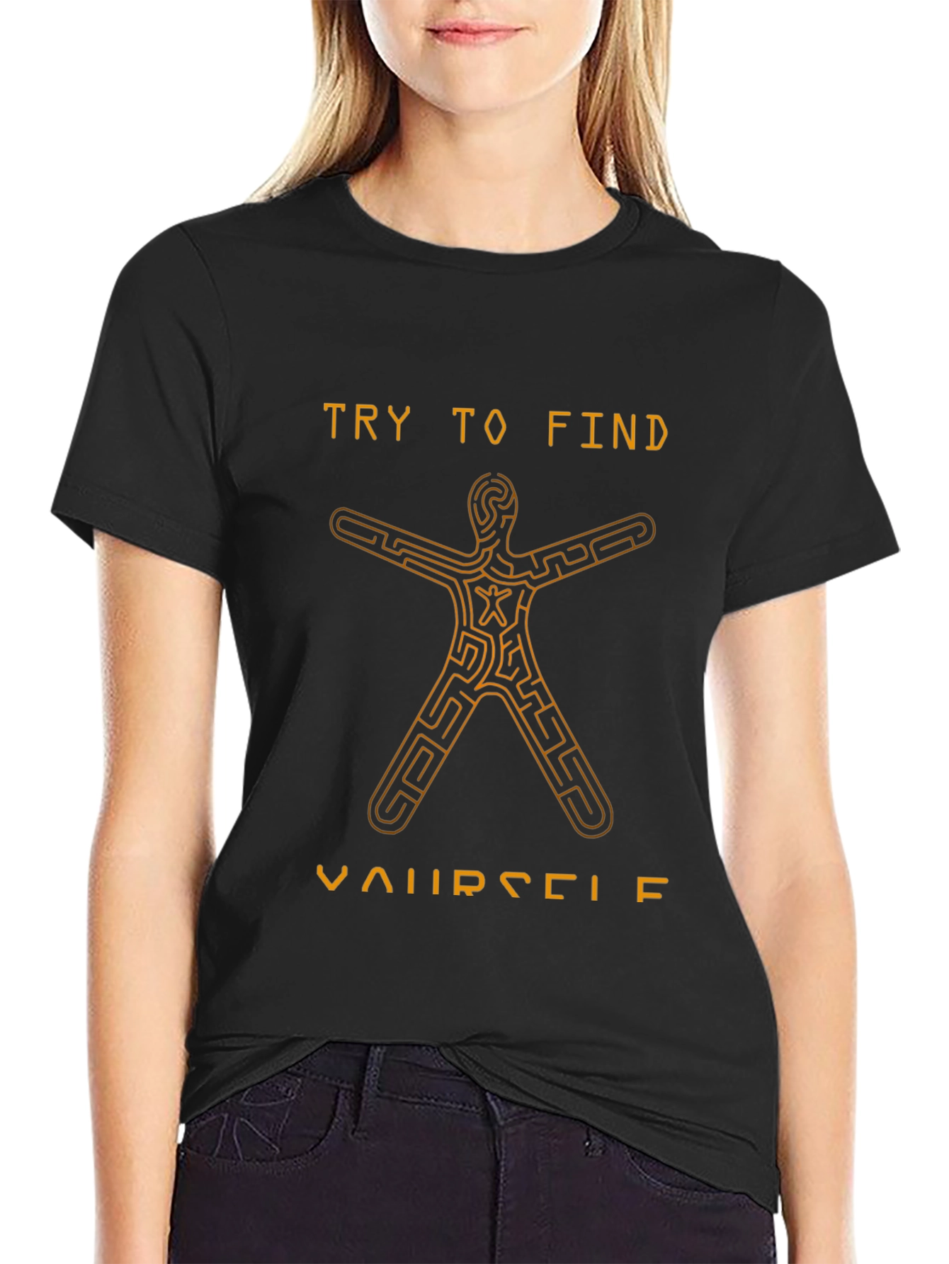 Find Yourself Maze T-Shirt - Unique Graphic Tee