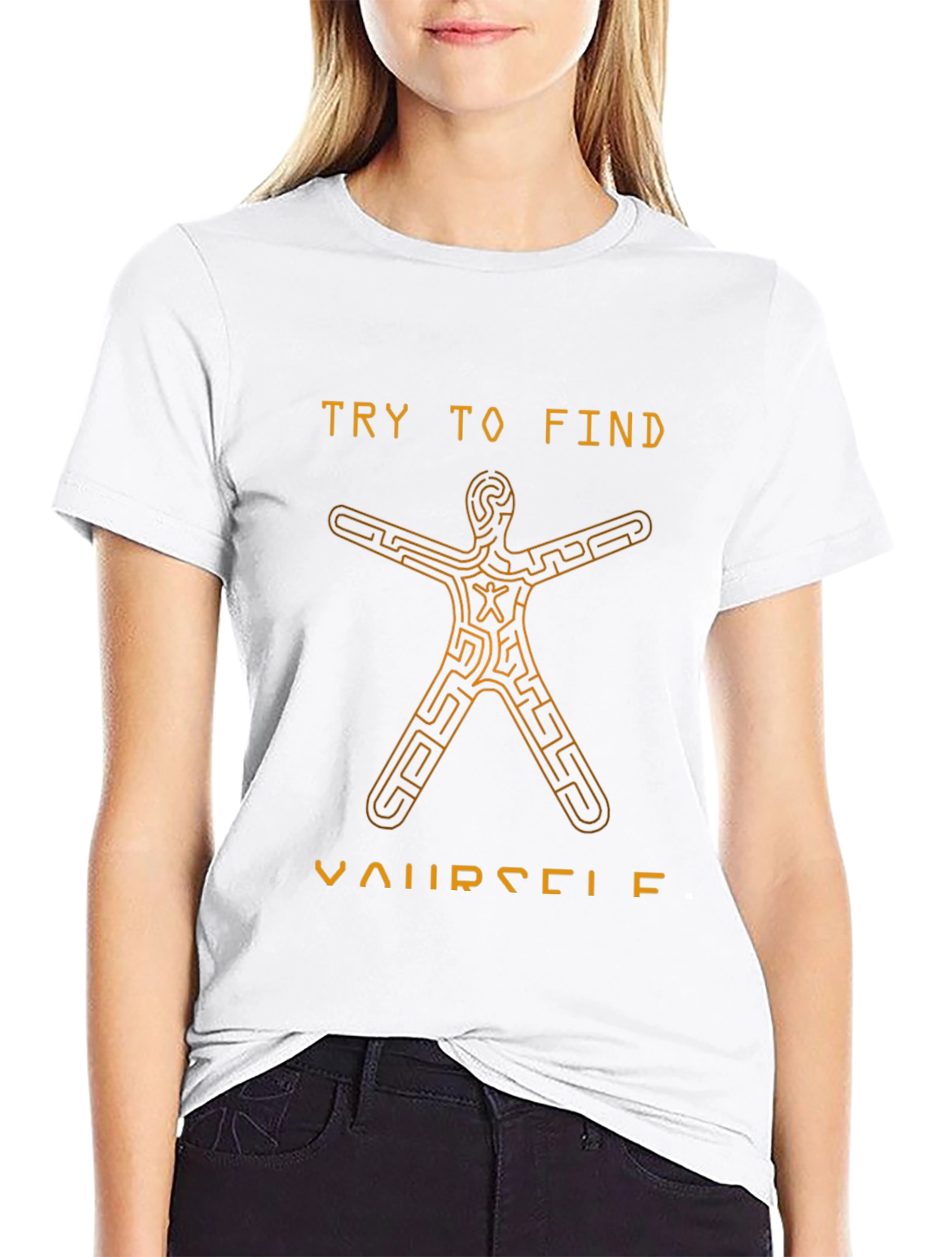 Find Yourself Maze T-Shirt - Unique Graphic Tee