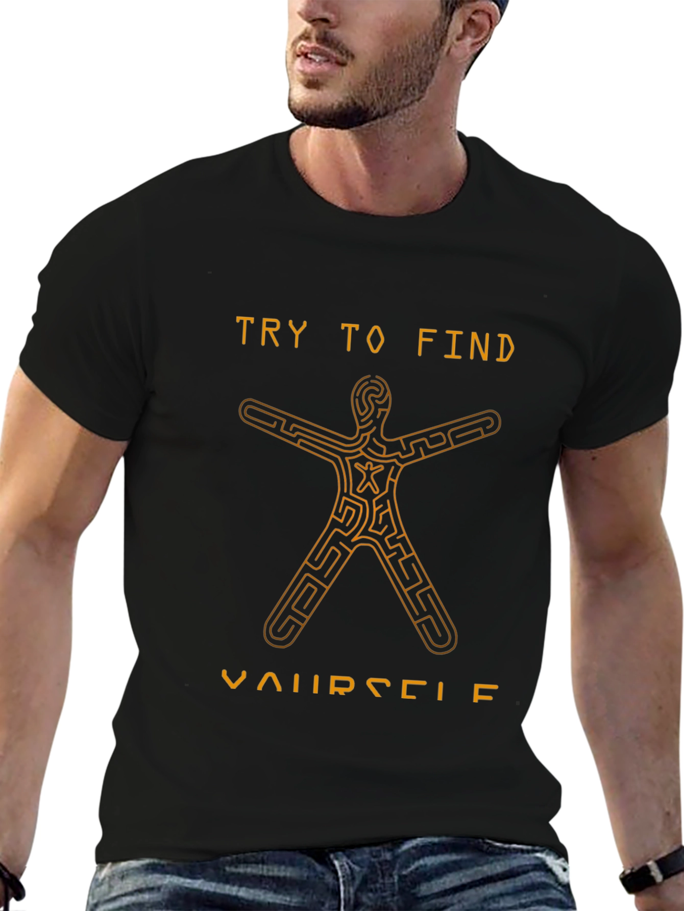 Find Yourself Maze T-Shirt - Unique Graphic Tee