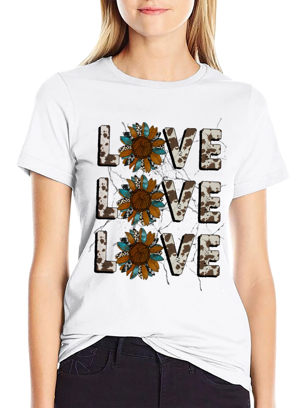 Live Love Sunflower Graphic Tee