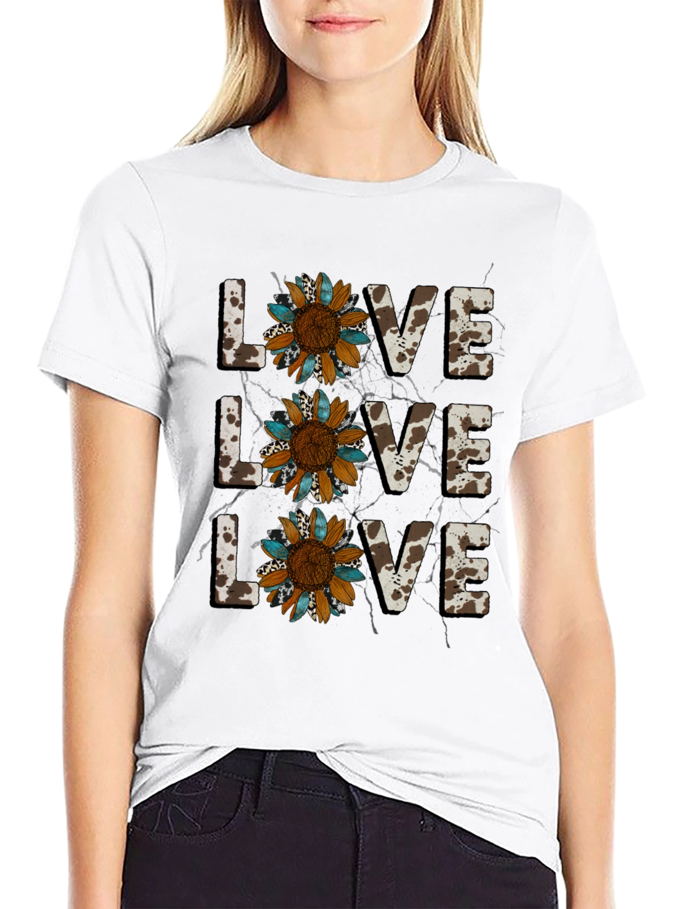Live Love Sunflower Graphic Tee