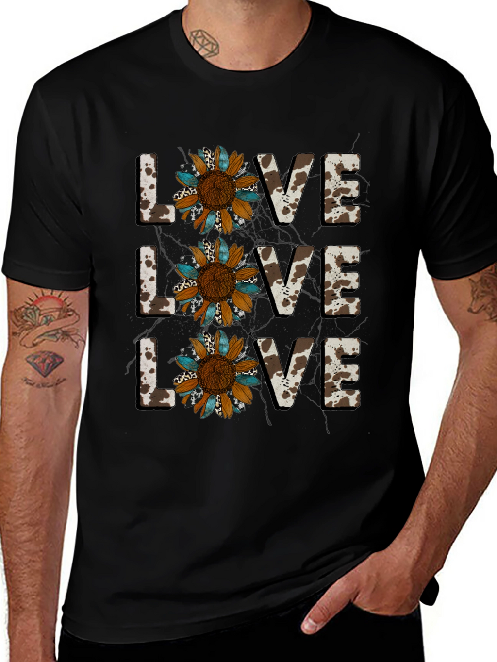 Live Love Sunflower Graphic Tee