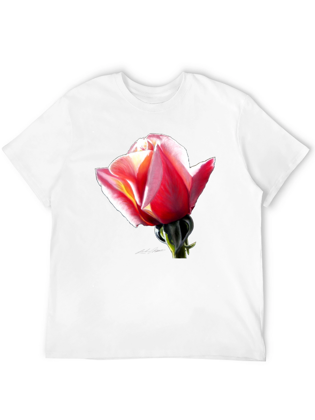 Rose Graphic Black T-Shirt