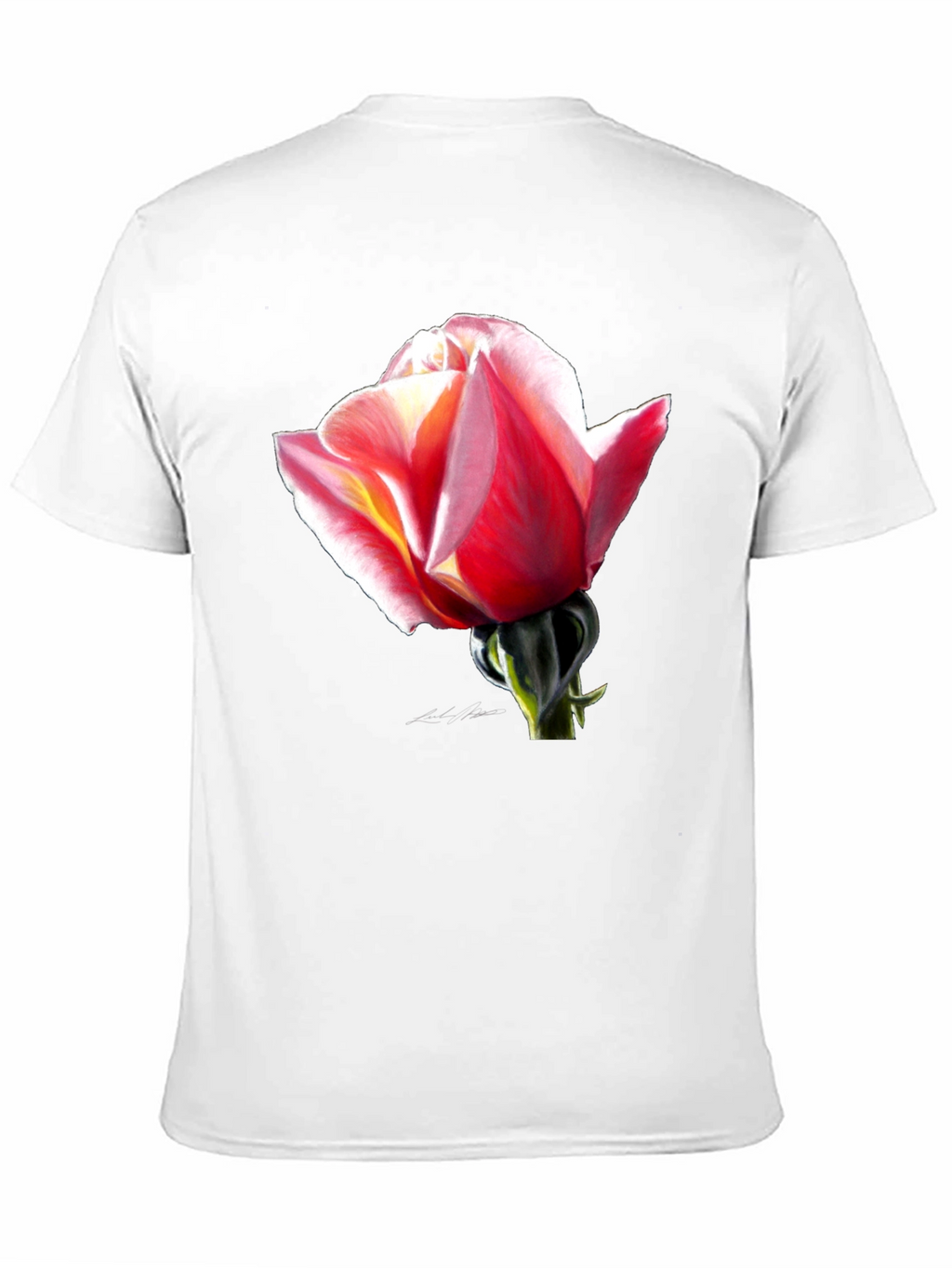 Rose Graphic Black T-Shirt
