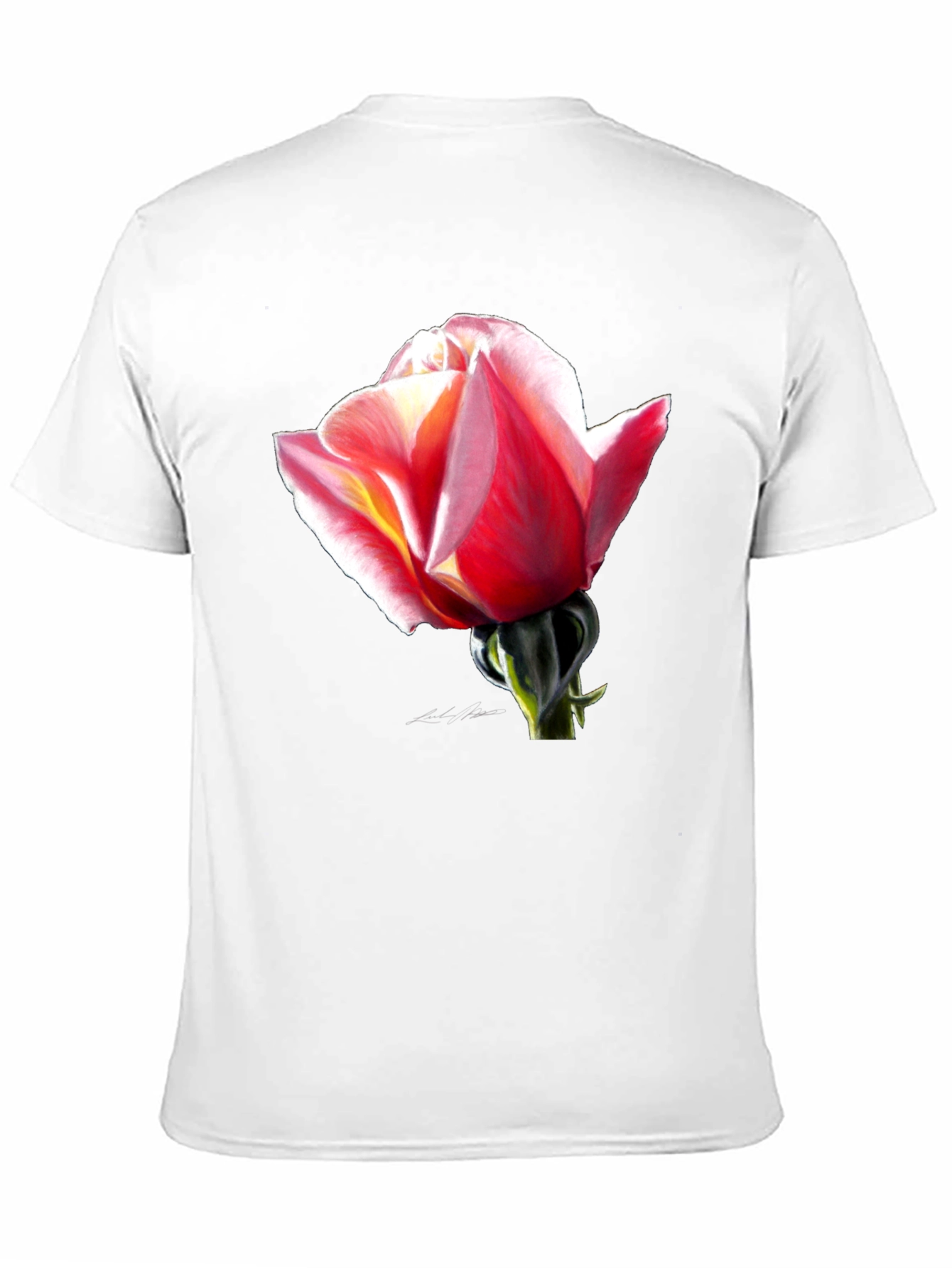 Rose Graphic Black T-Shirt