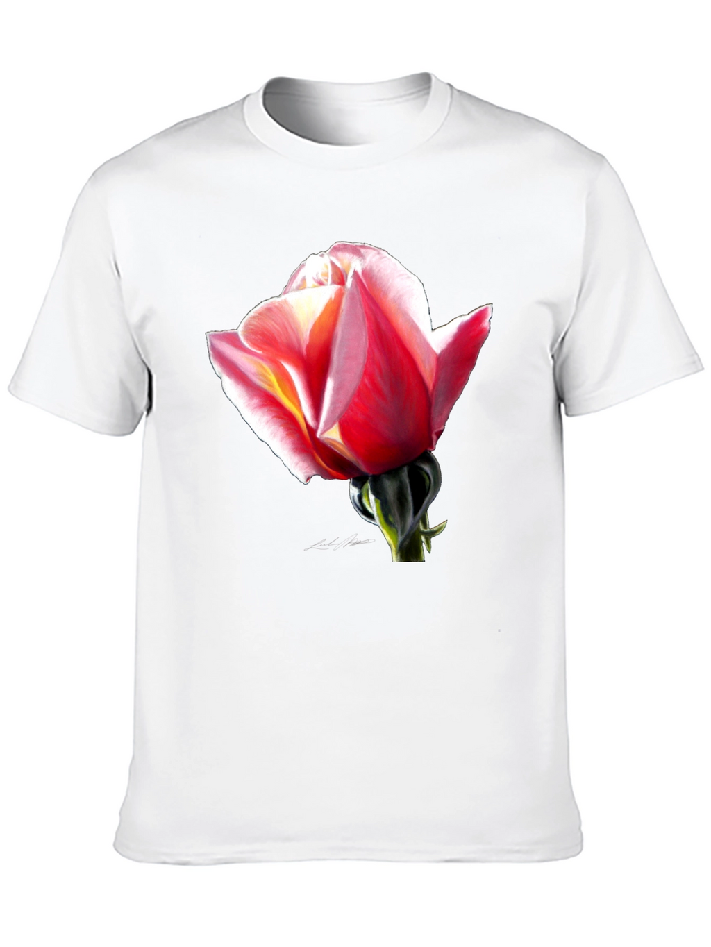 Rose Graphic Black T-Shirt