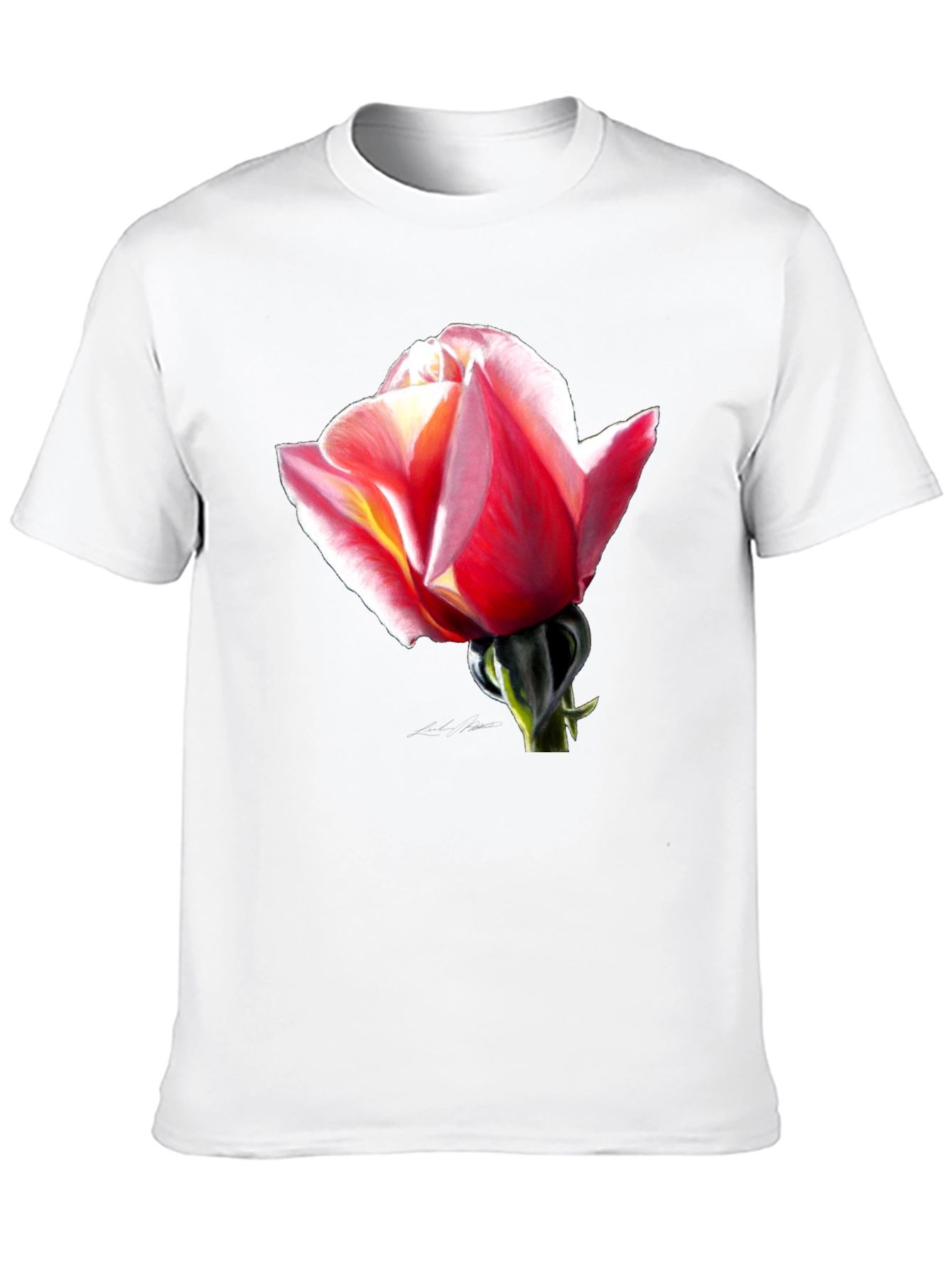Rose Graphic Black T-Shirt