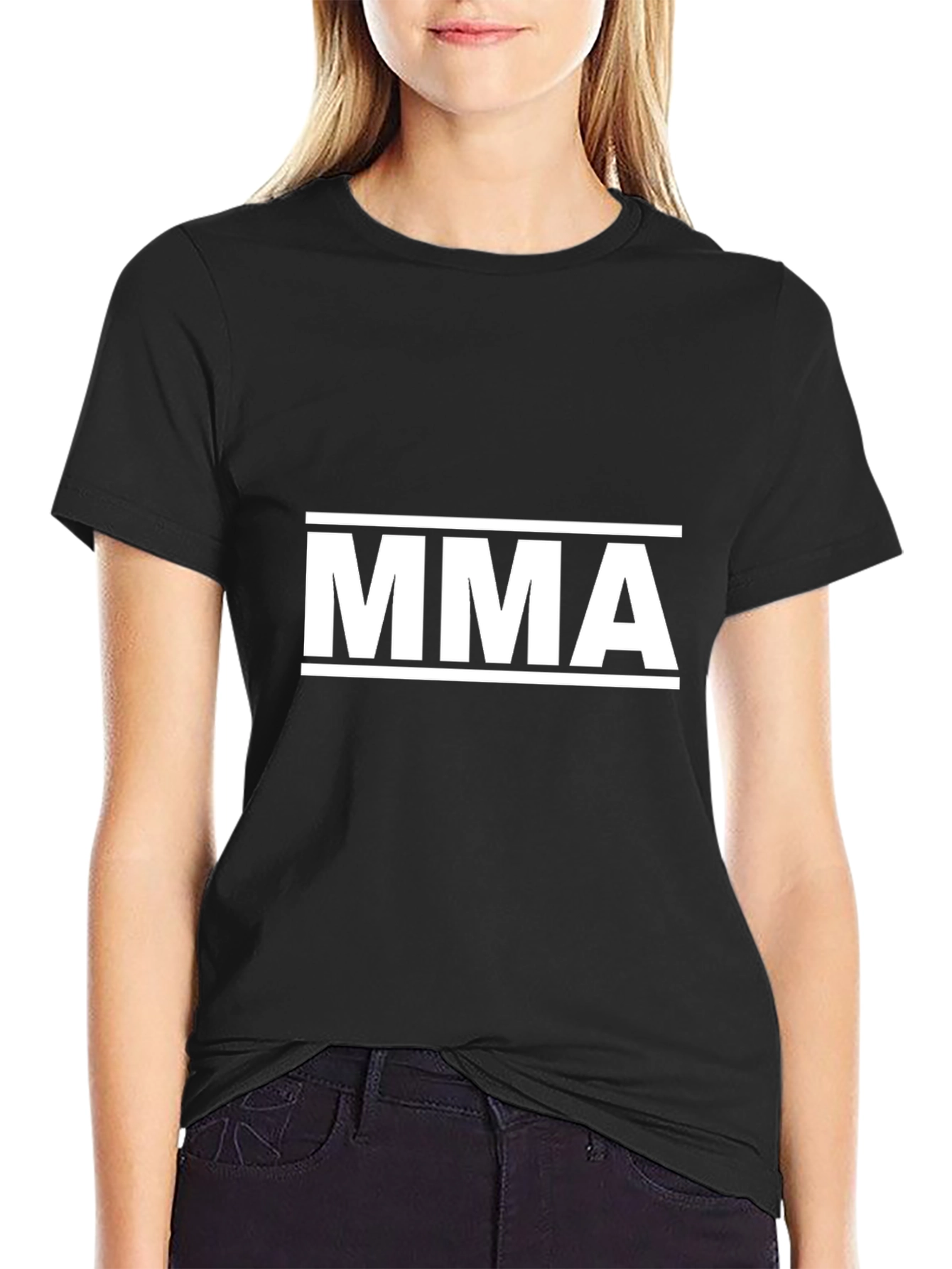 MMA Graphic Tee - Black Cotton Blend T-Shirt
