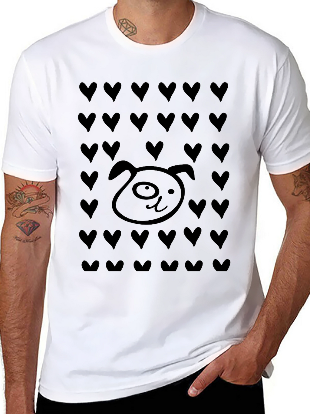 Dog Lover Heart T-Shirt