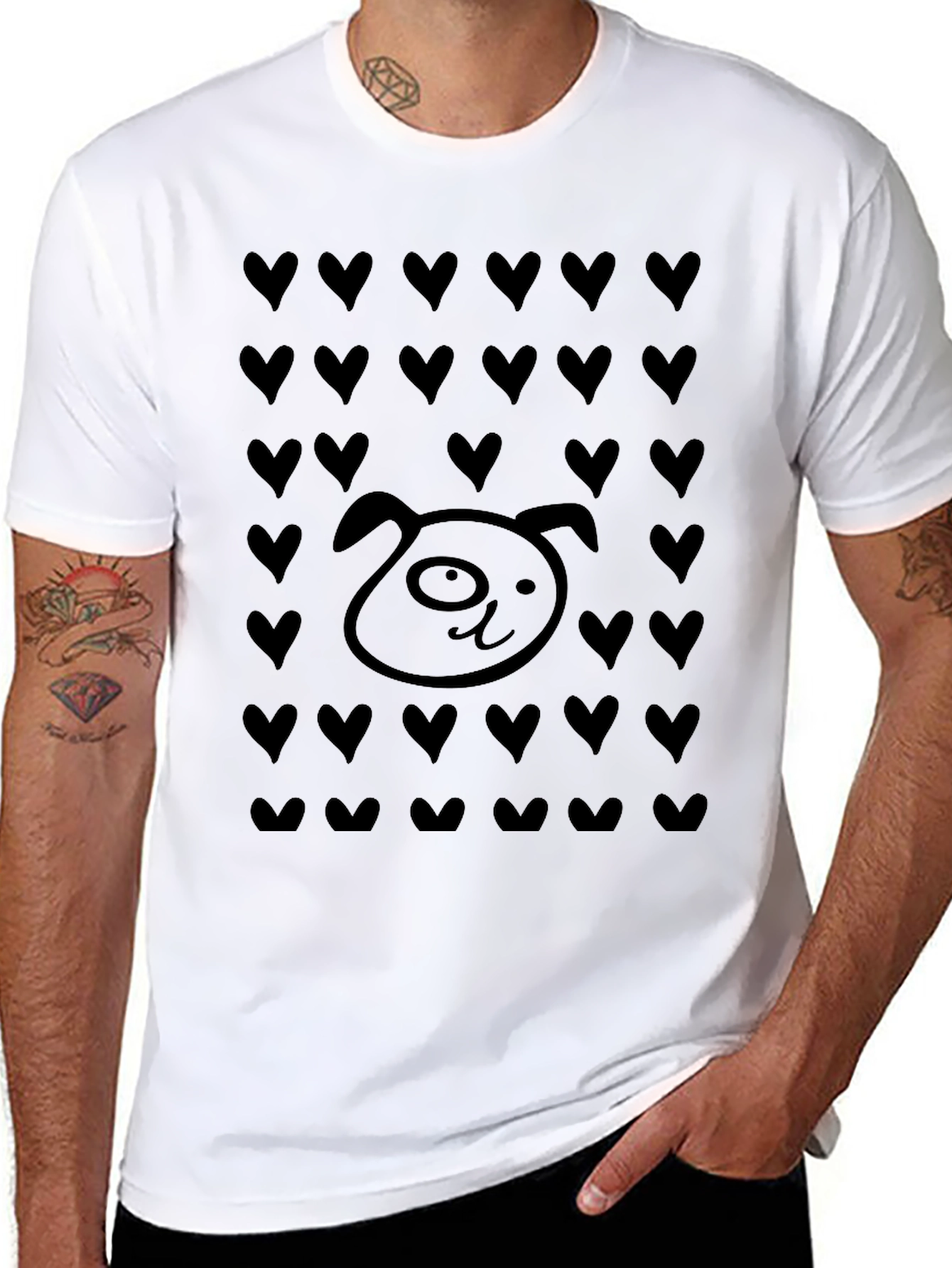 Dog Lover Heart T-Shirt