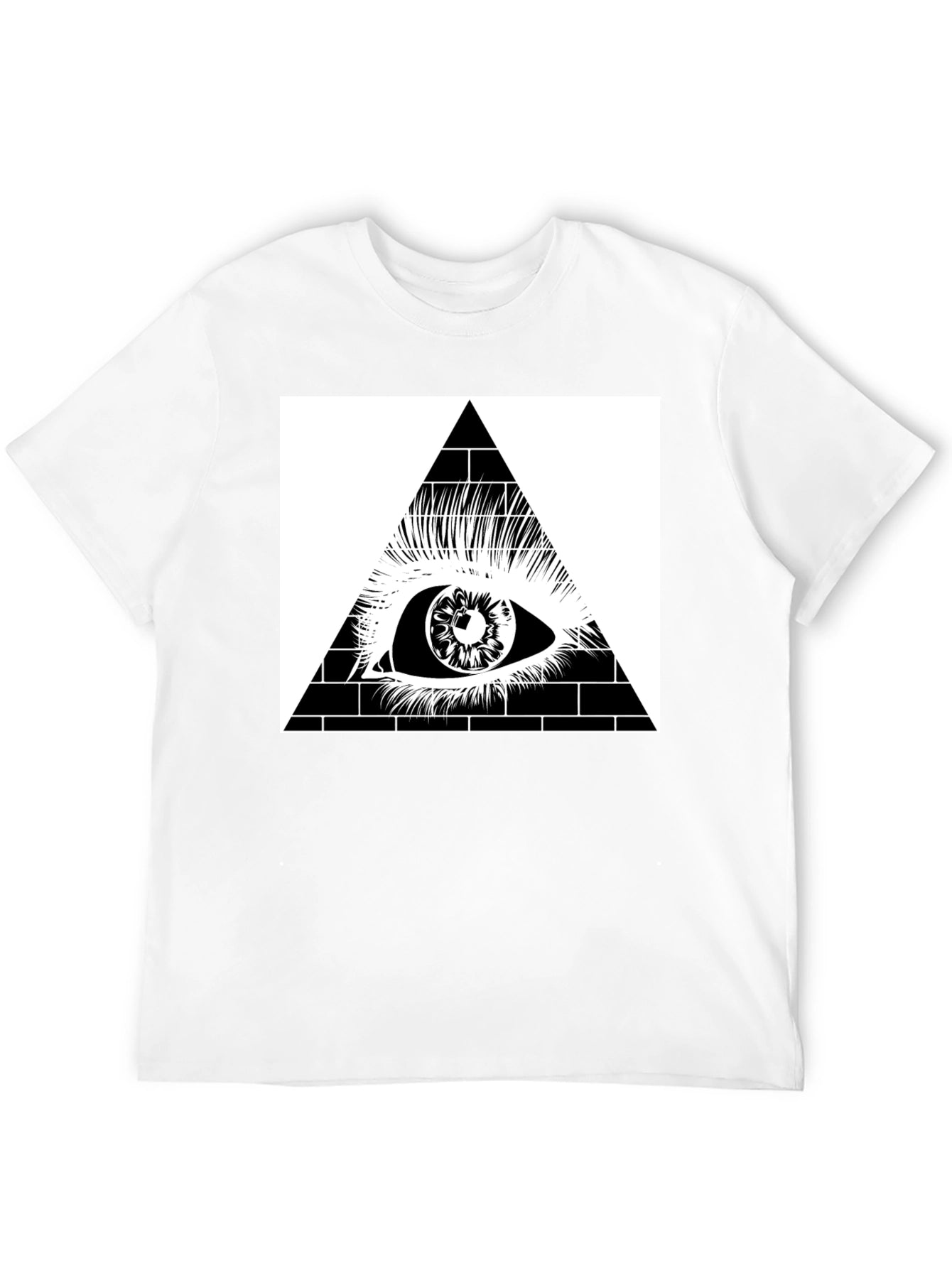 All Seeing Eye Pyramid Graphic Tee - Black