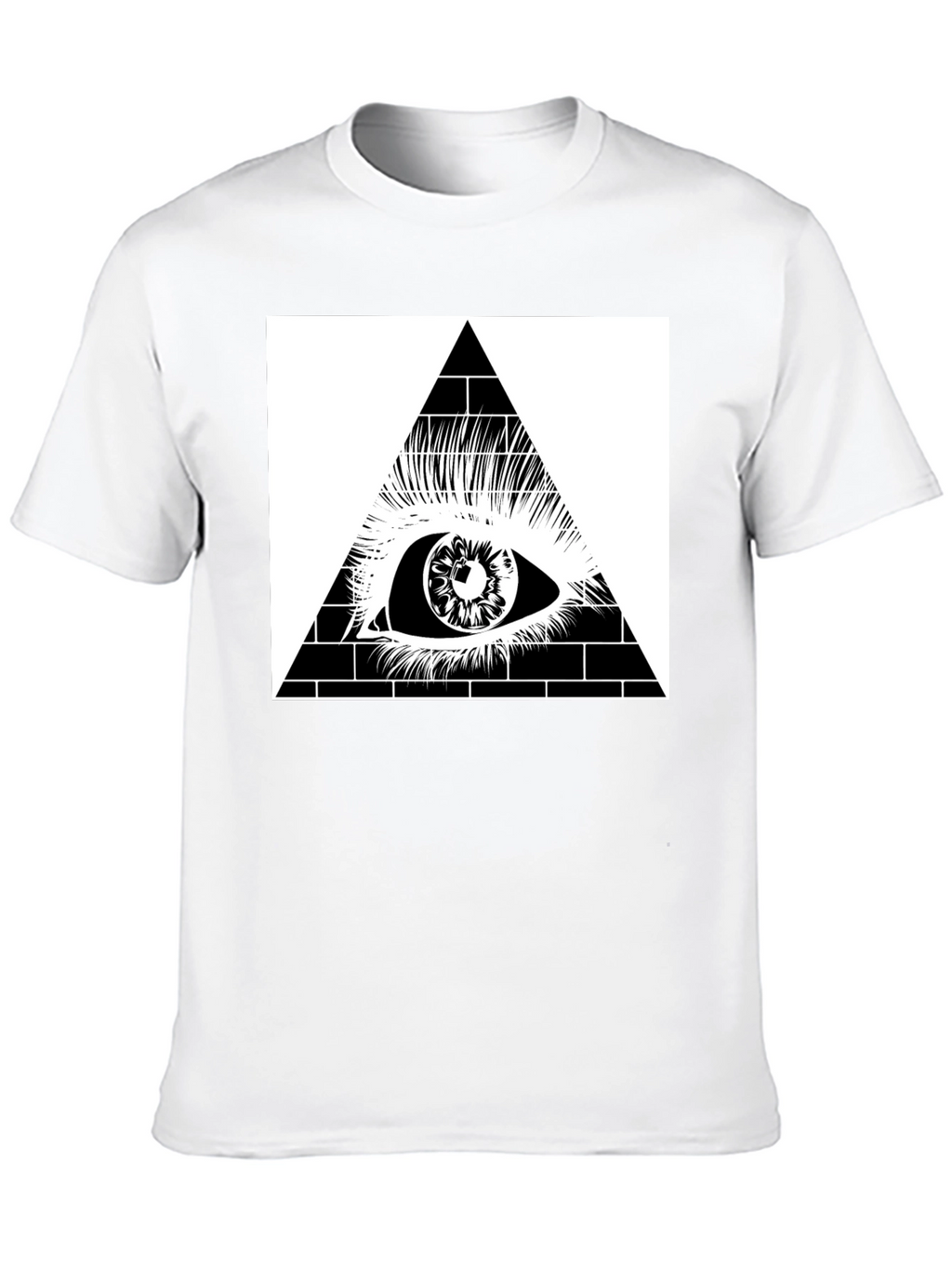 All Seeing Eye Pyramid Graphic Tee - Black