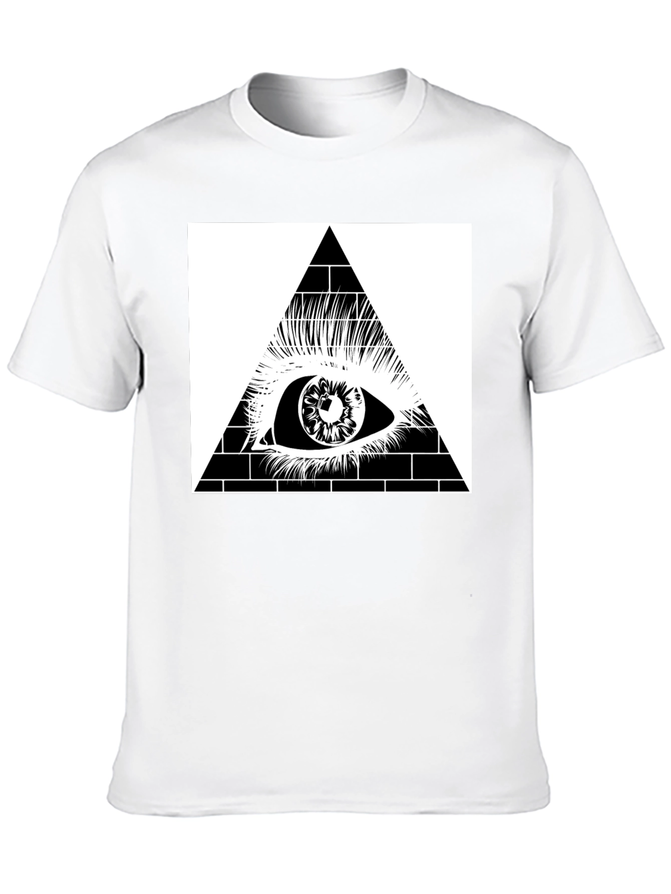 All Seeing Eye Pyramid Graphic Tee - Black