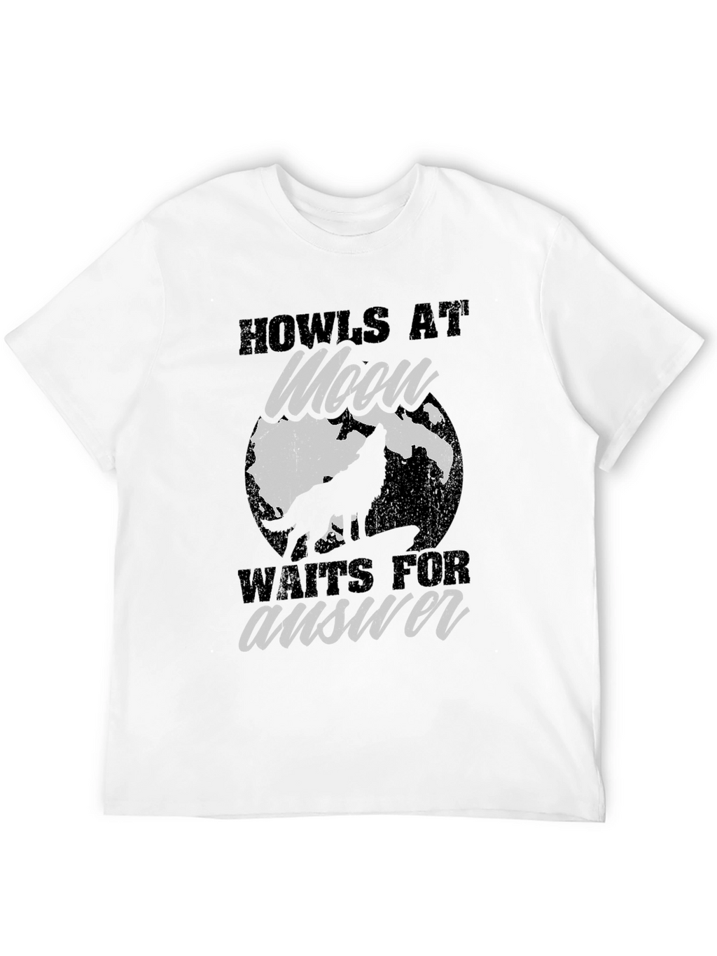 Howls at Moon Graphic Tee - Black