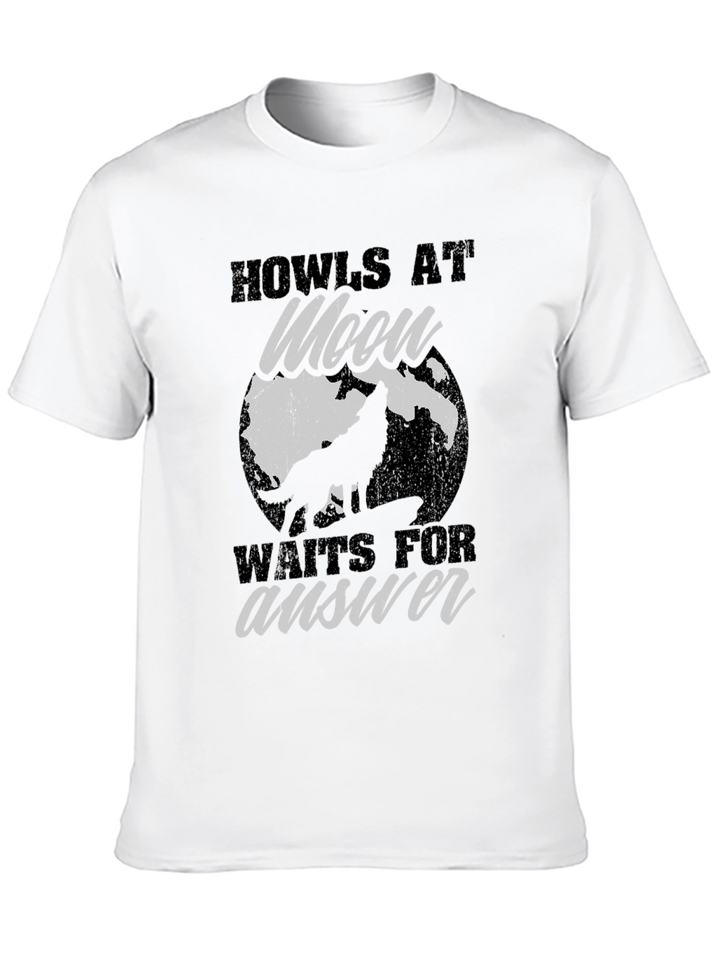Howls at Moon Graphic Tee - Black