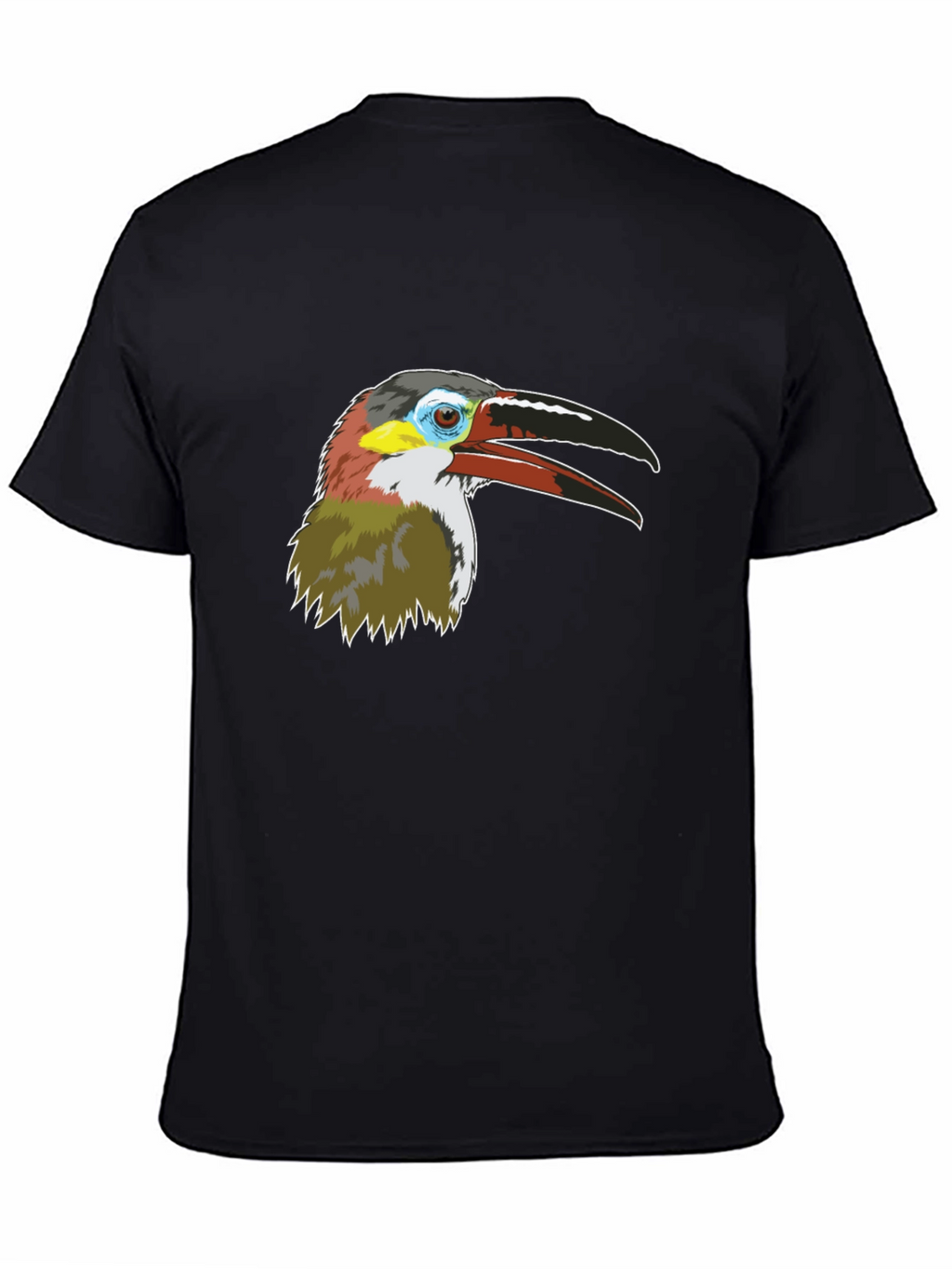 Toucan Bird Graphic Tee - Mens Black T-Shirt