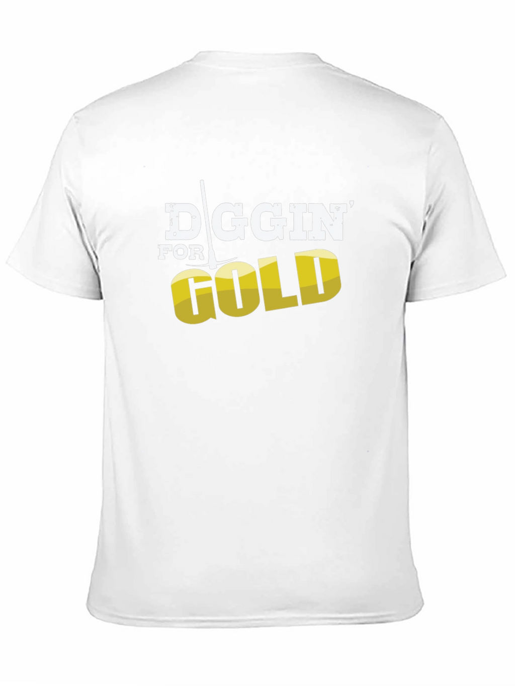 Diggin for Gold Mens Black T-Shirt