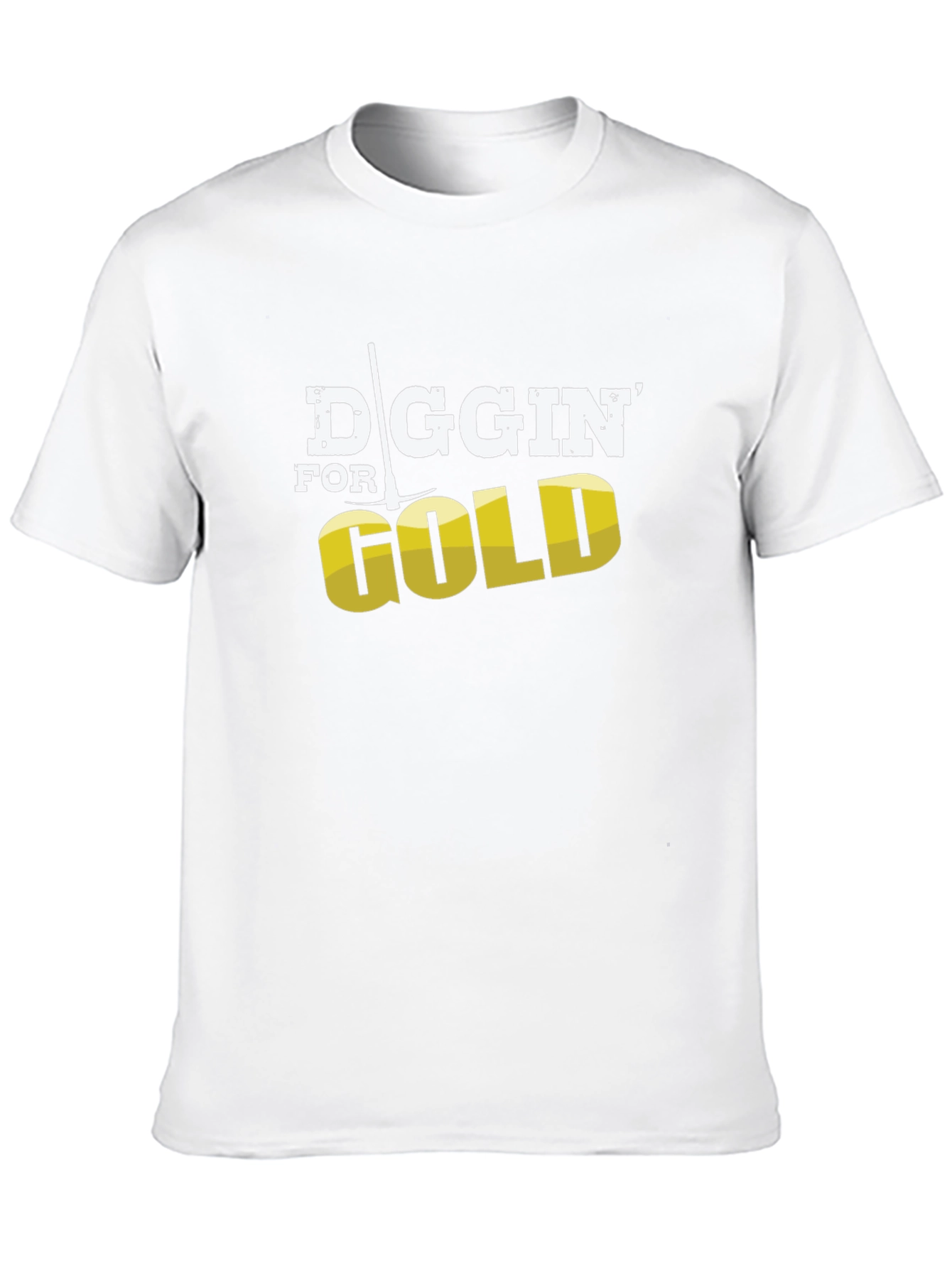 Diggin for Gold Mens Black T-Shirt