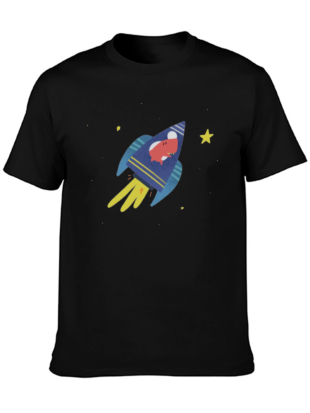 Rocket Pig Mens Graphic T-Shirt - Black