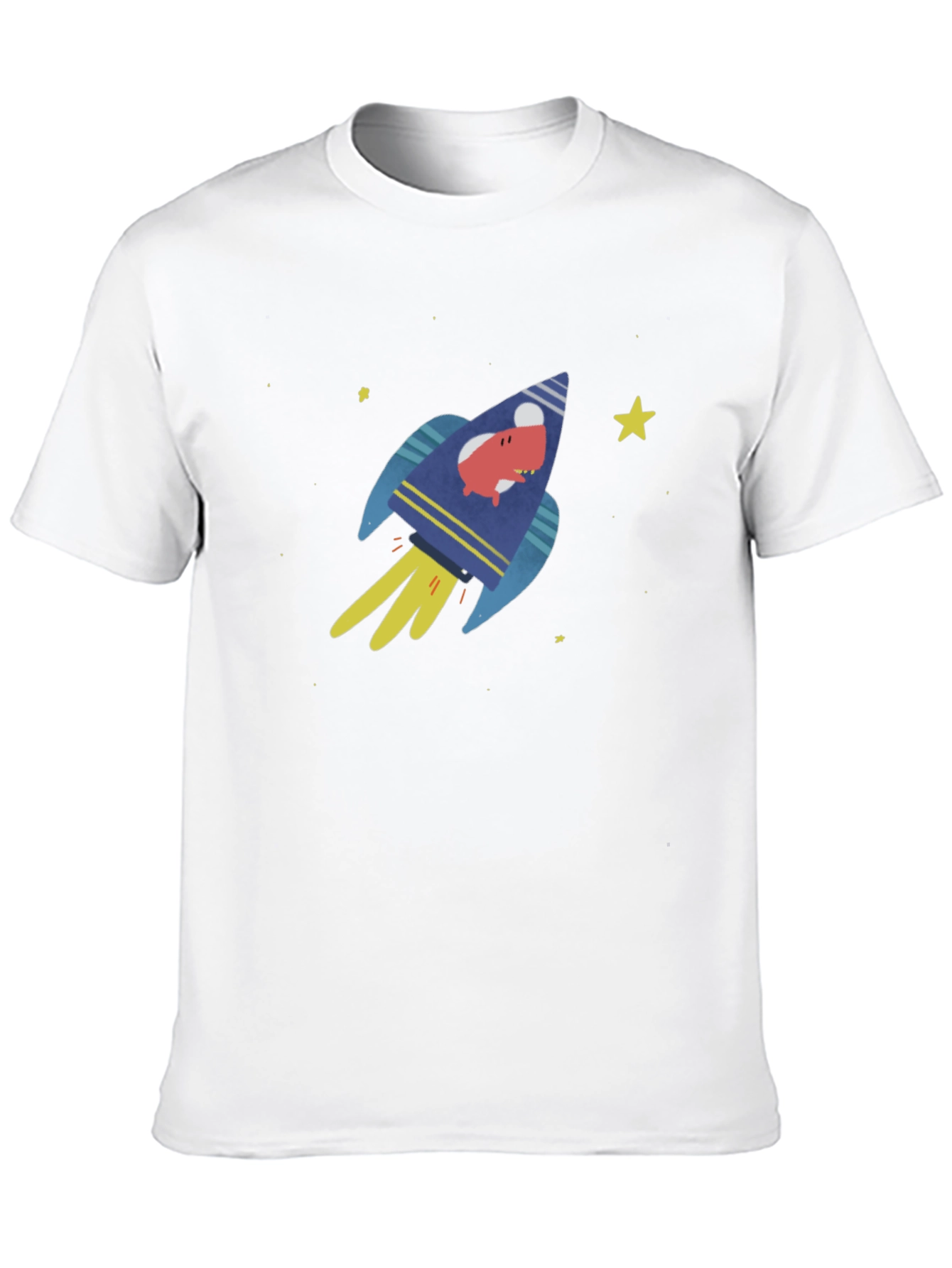 Rocket Pig Mens Graphic T-Shirt - Black