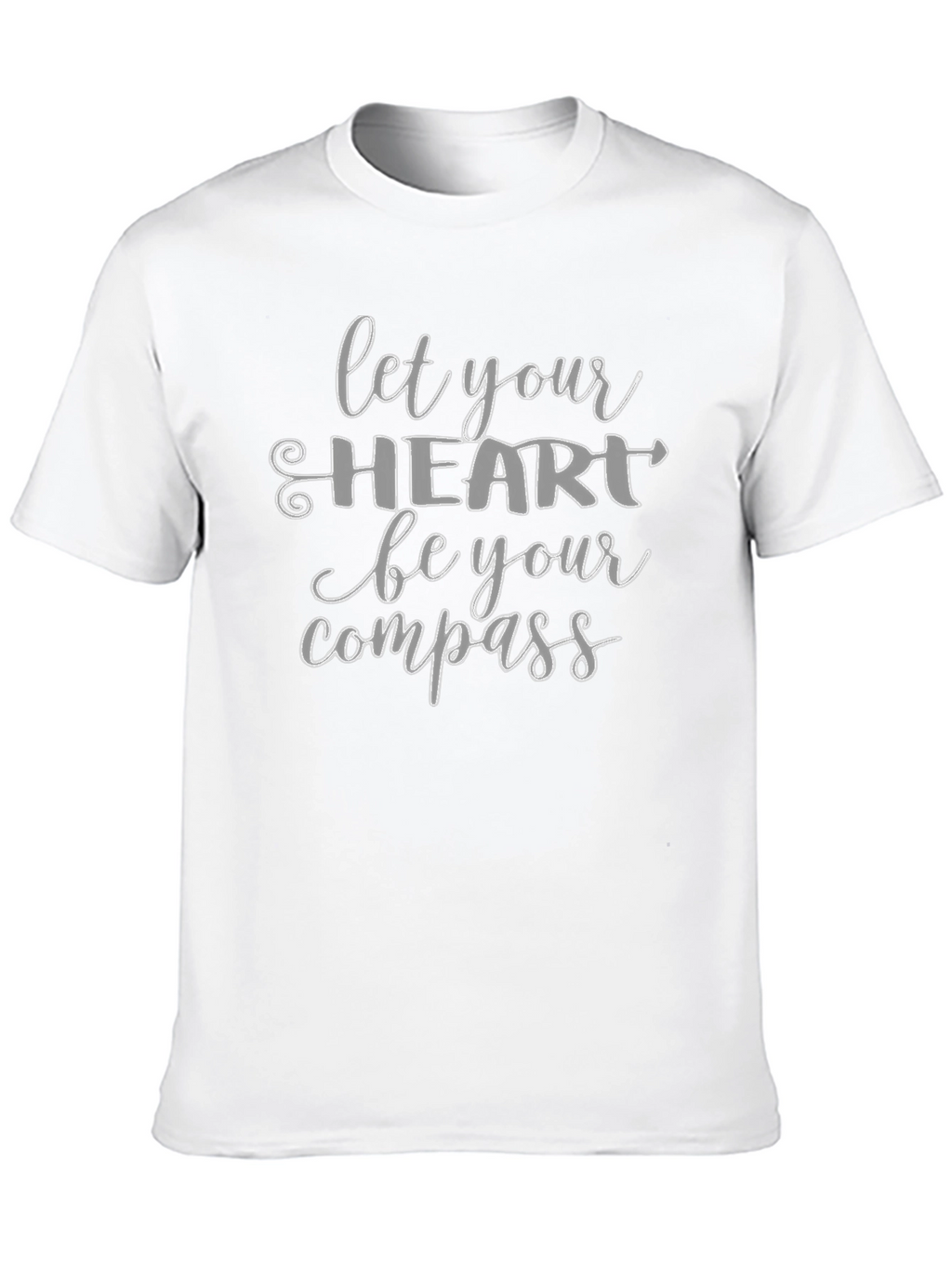 Let Your Heart Be Your Compass Black T-Shirt