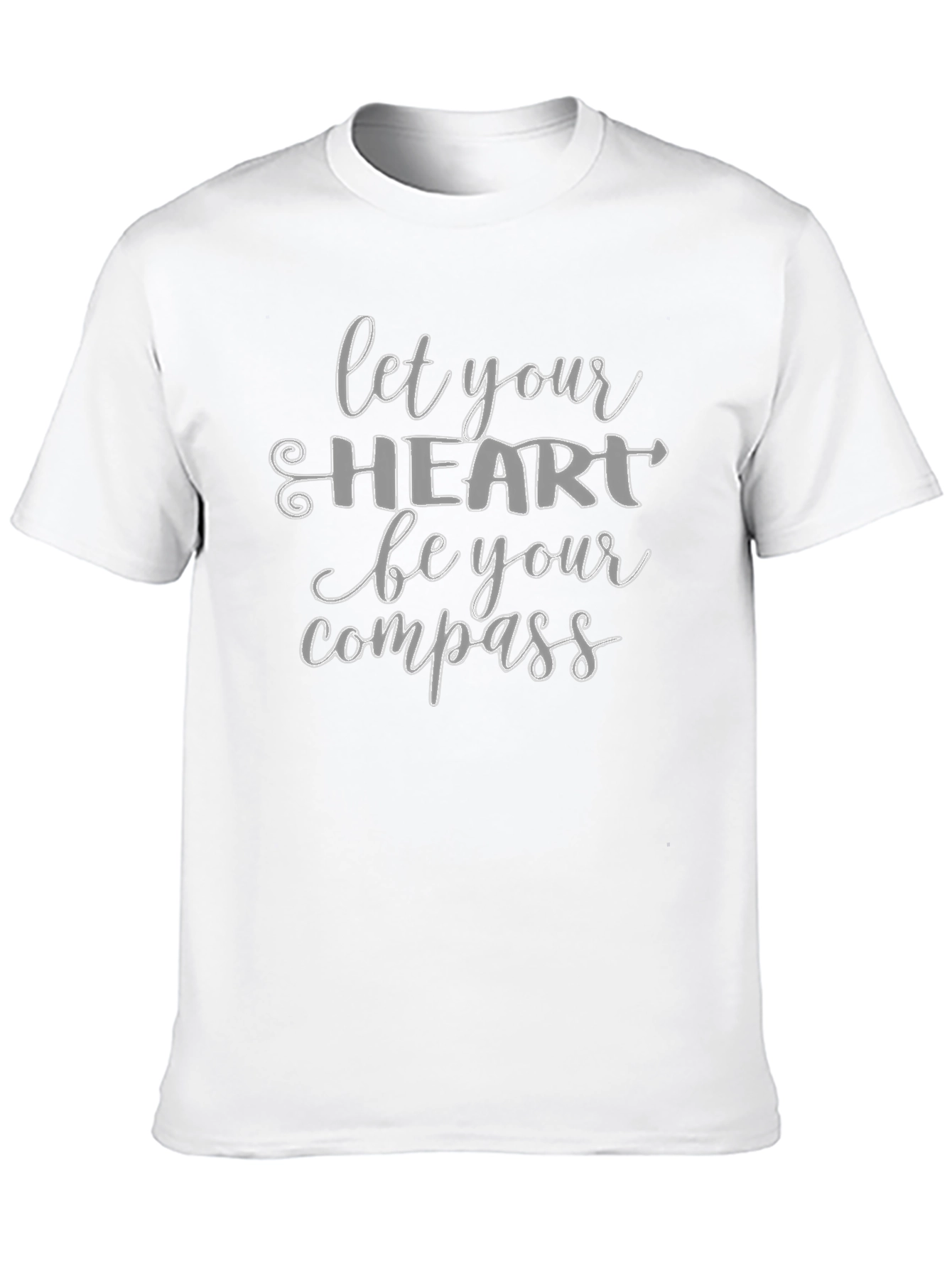 Let Your Heart Be Your Compass Black T-Shirt