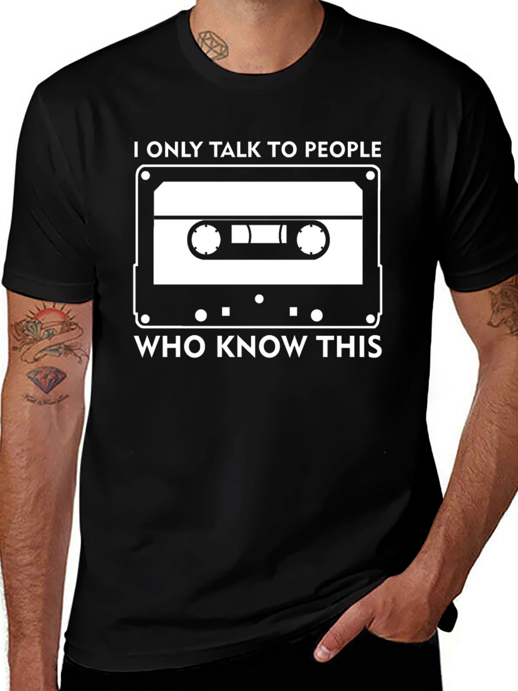 Retro Cassette Tape T-Shirt - Music Lover Tee