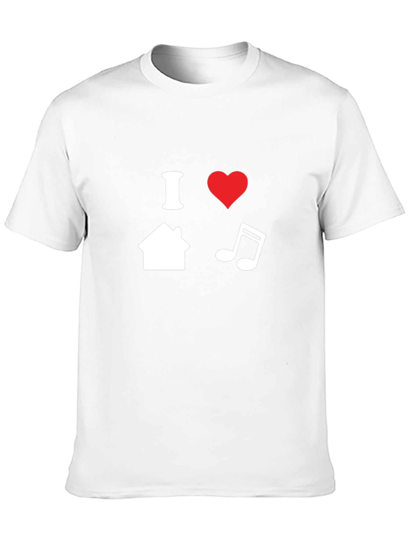 I Love House Music T-Shirt - Black Graphic Tee