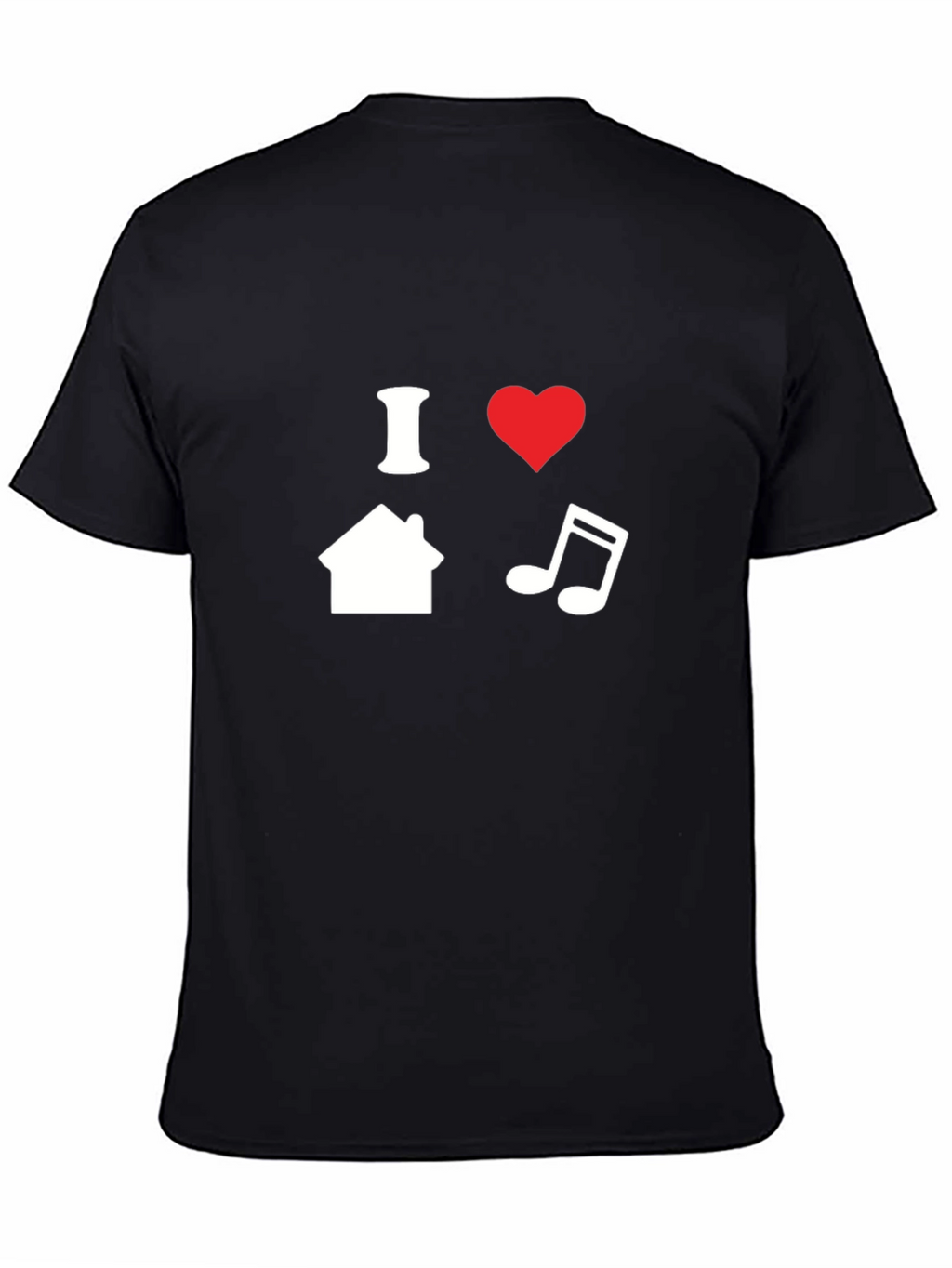 I Love House Music T-Shirt - Black Graphic Tee