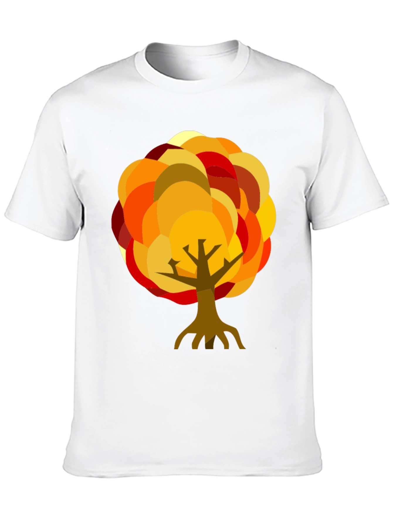 Autumn Tree Graphic Black T-Shirt