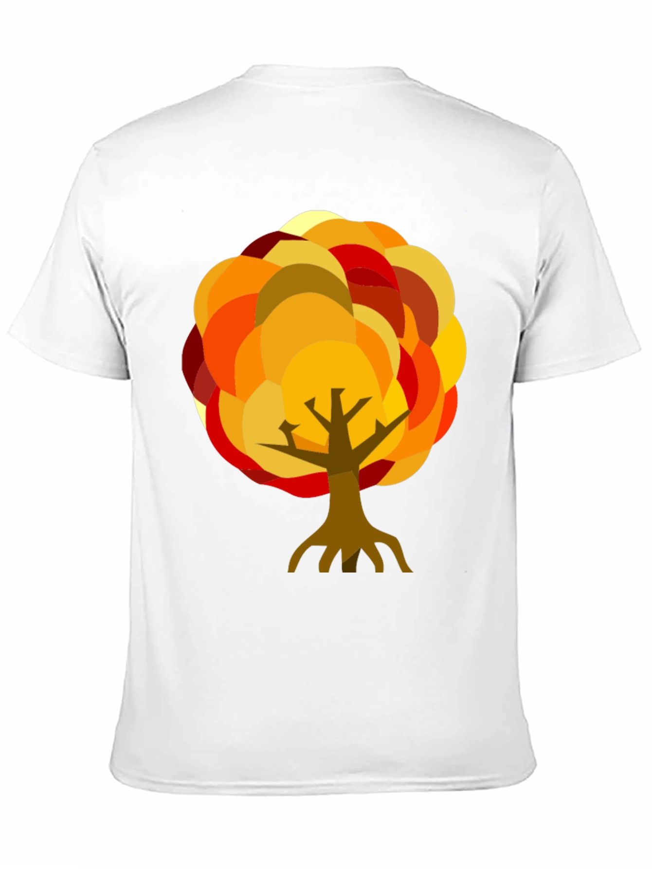 Autumn Tree Graphic Black T-Shirt