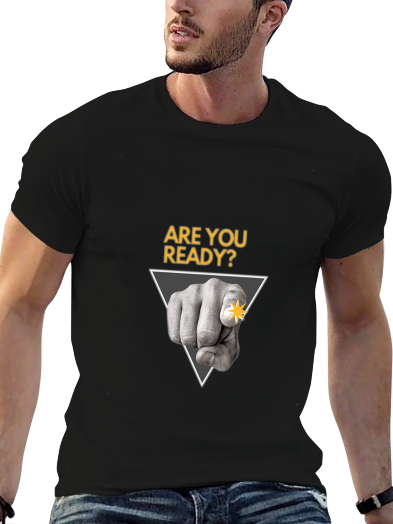 Are You Ready? Graphic Tee - Pointing Finger Design