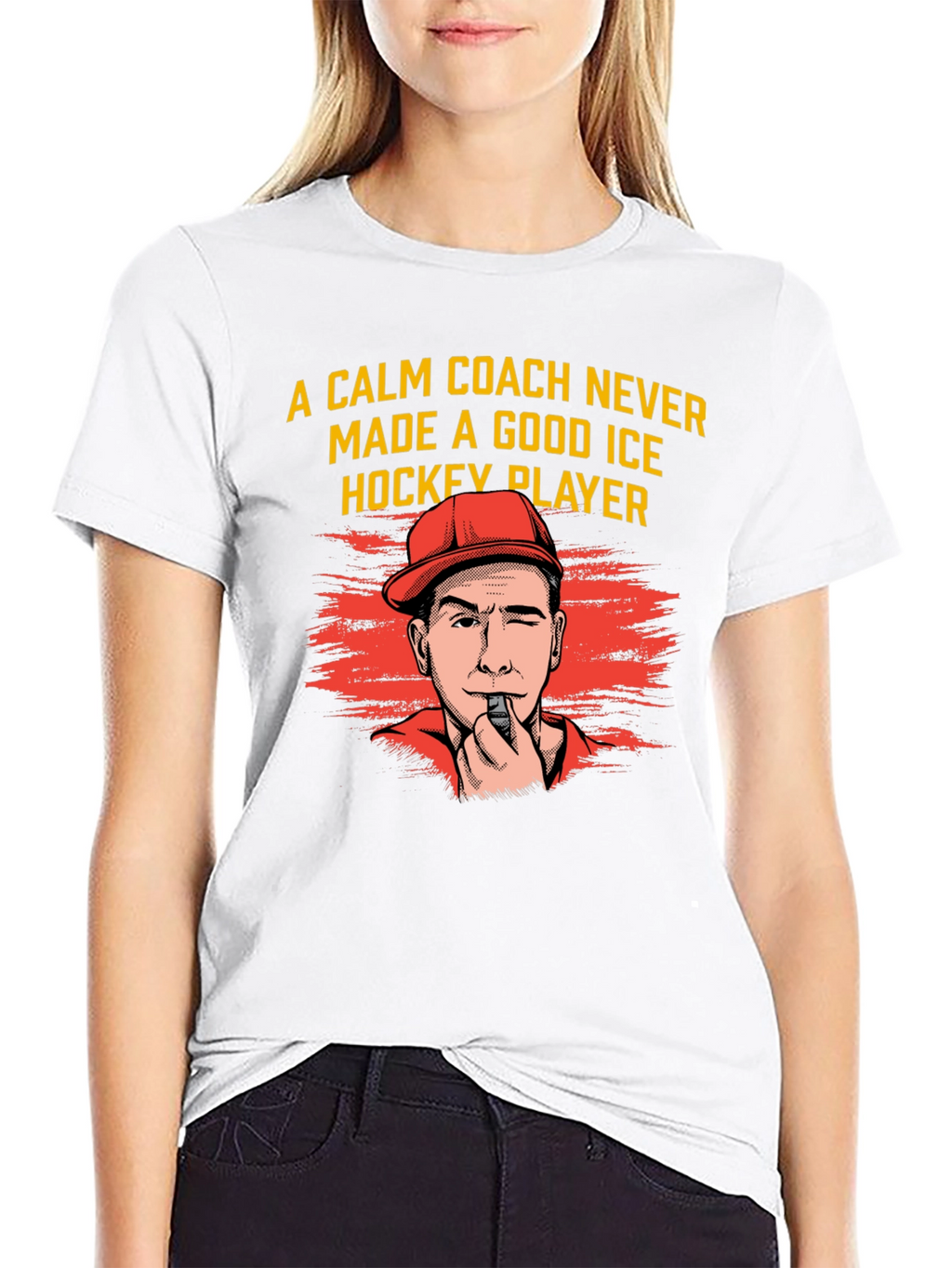Funny Hockey Coach Graphic T-Shirt