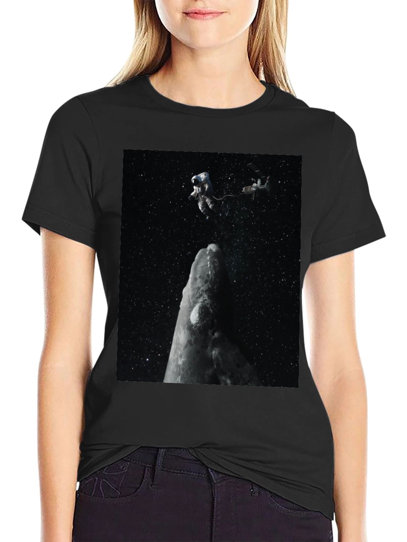 Astronaut Graphic Black T-Shirt
