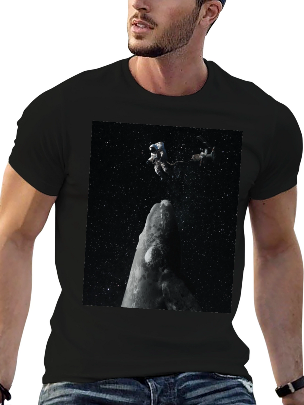 Astronaut Graphic Black T-Shirt