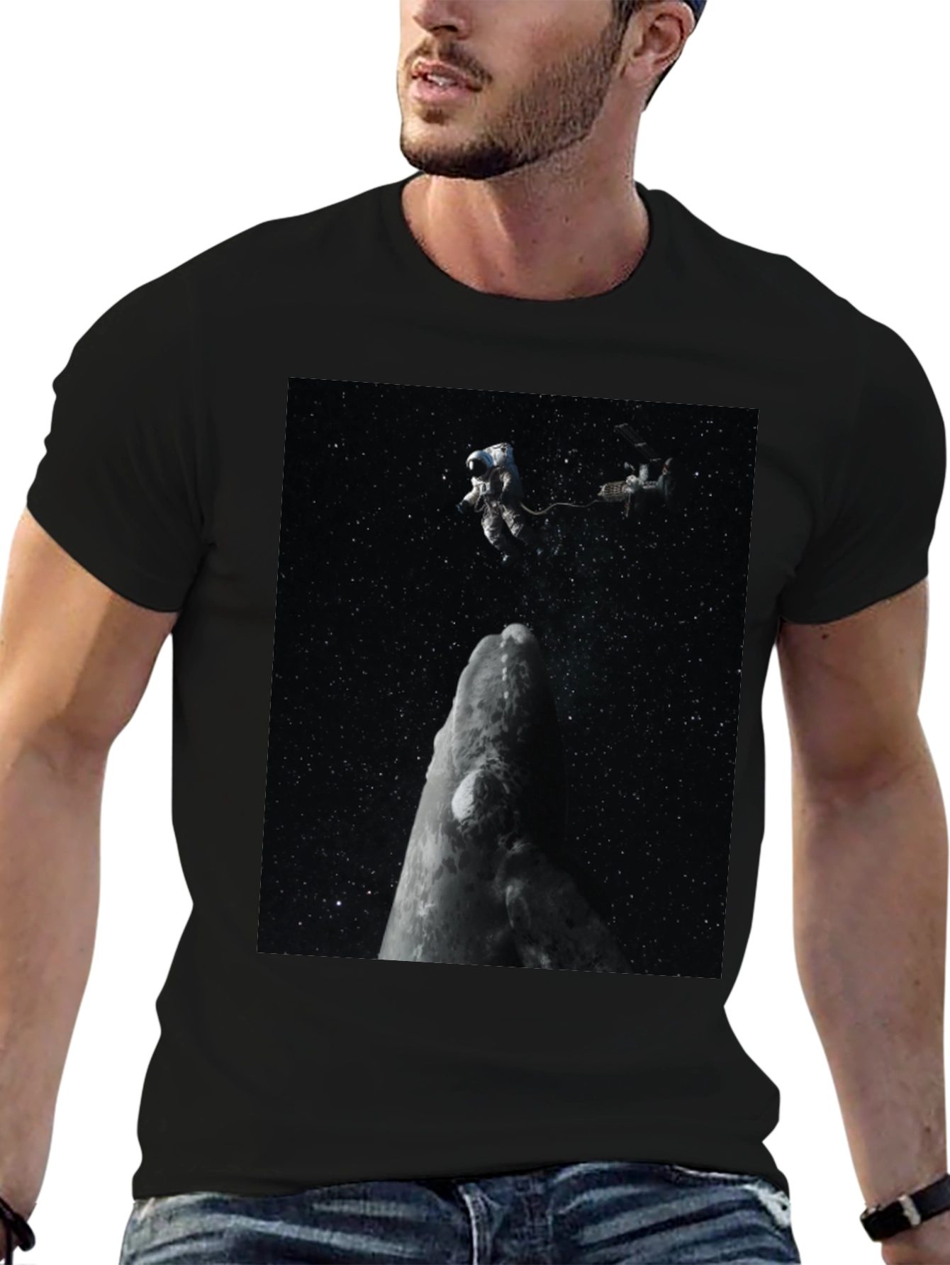 Astronaut Graphic Black T-Shirt