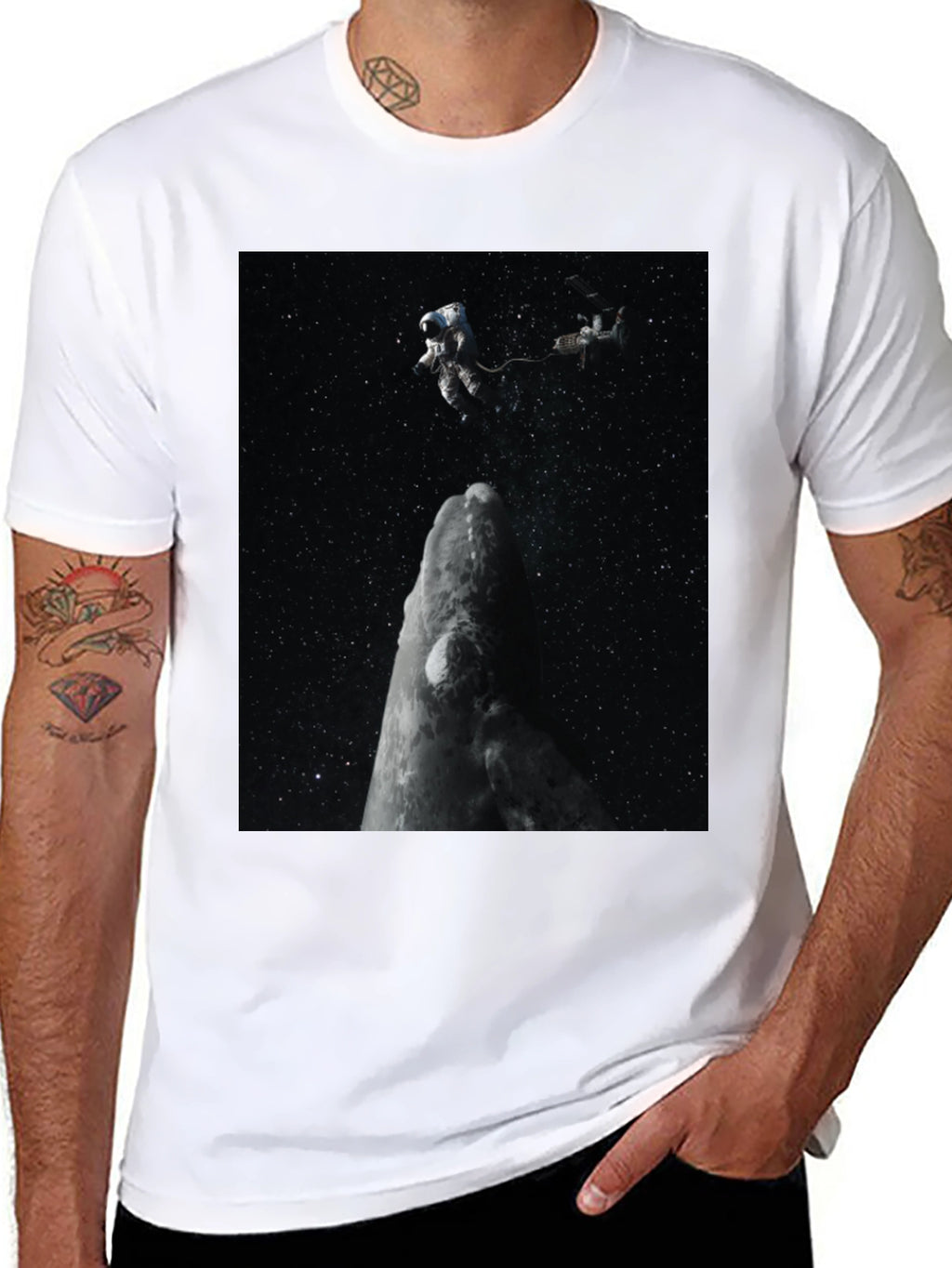 Astronaut Graphic Black T-Shirt