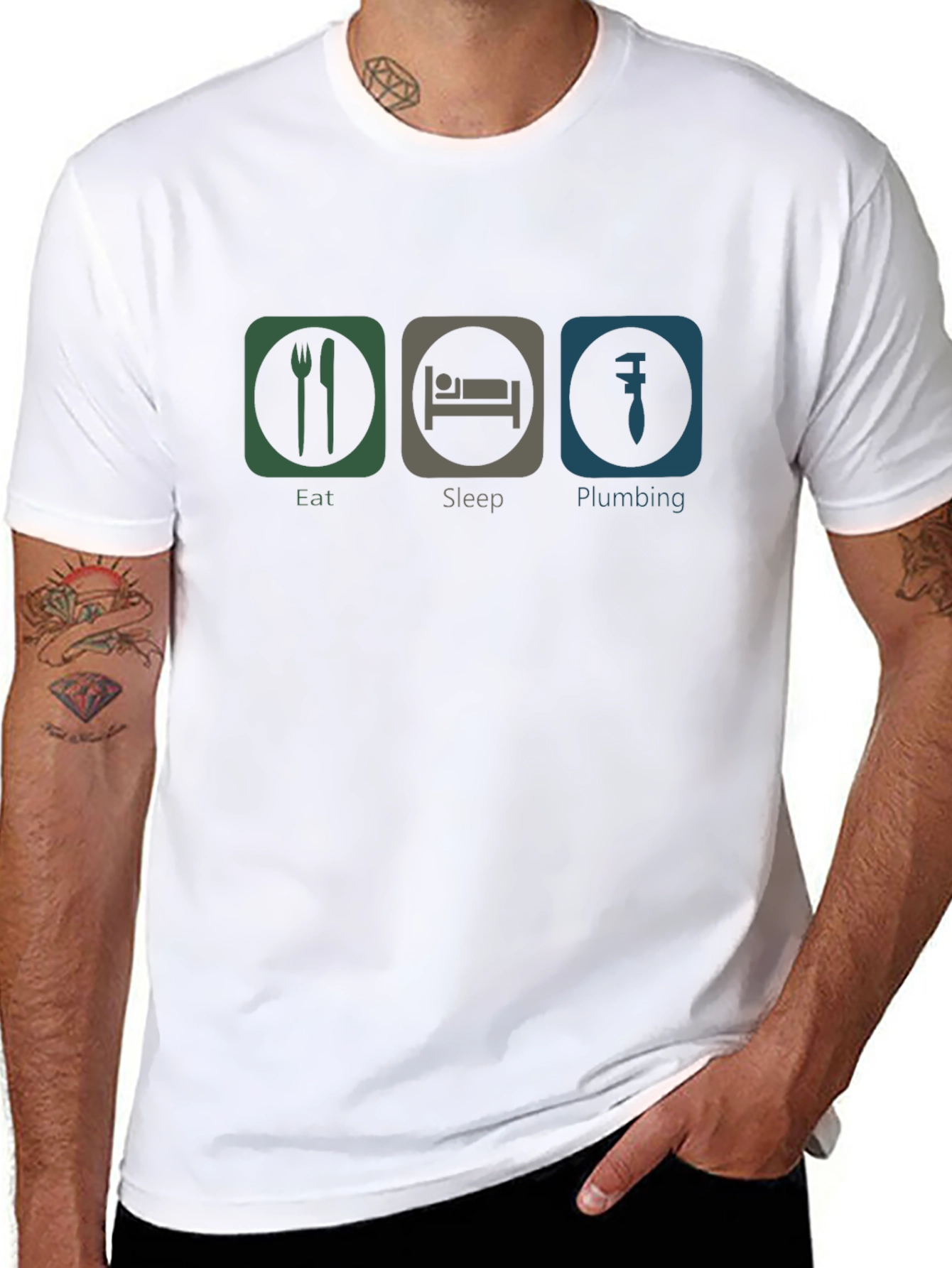 Eat Sleep Plumbing T-Shirt Plumber Gift