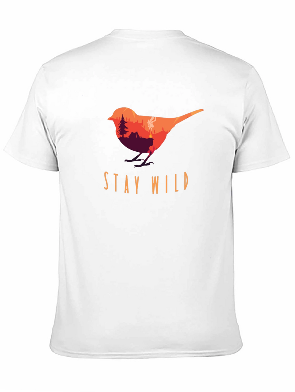 Stay Wild Bird Graphic Tee - Nature Lover T-Shirt