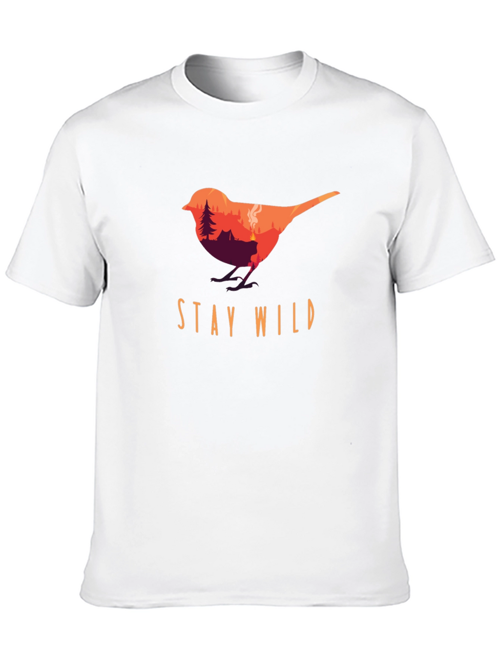 Stay Wild Bird Graphic Tee - Nature Lover T-Shirt