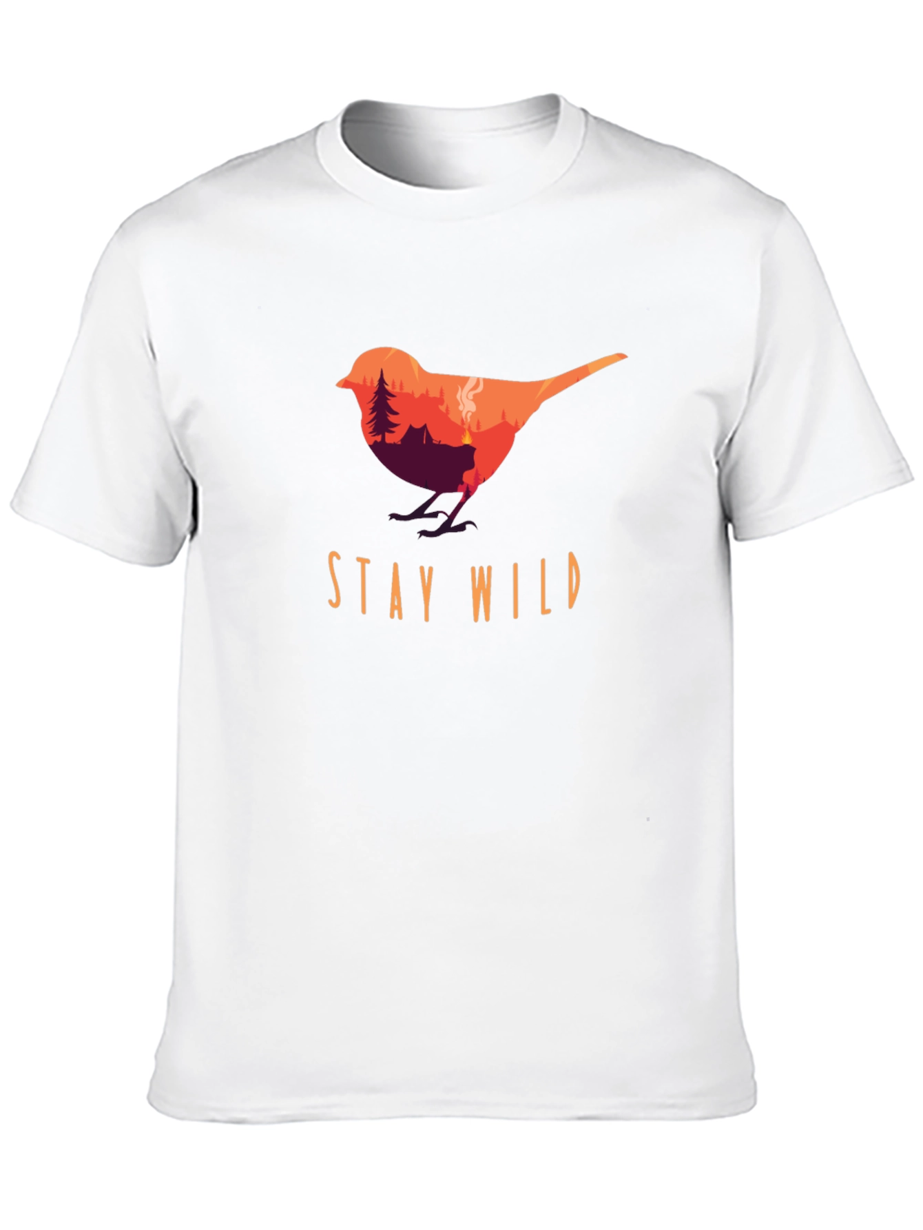 Stay Wild Bird Graphic Tee - Nature Lover T-Shirt