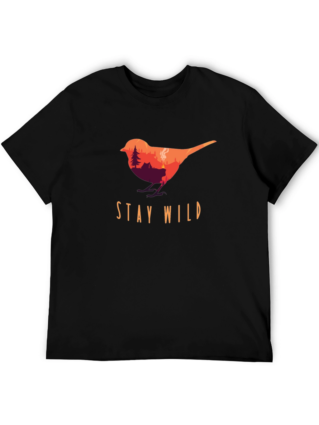 Stay Wild Bird Graphic Tee - Nature Lover T-Shirt