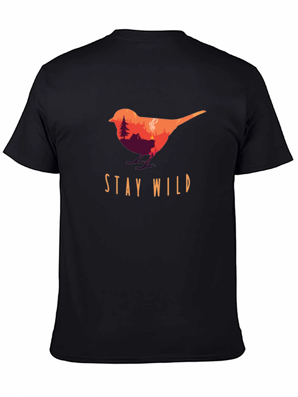 Stay Wild Bird Graphic Tee - Nature Lover T-Shirt