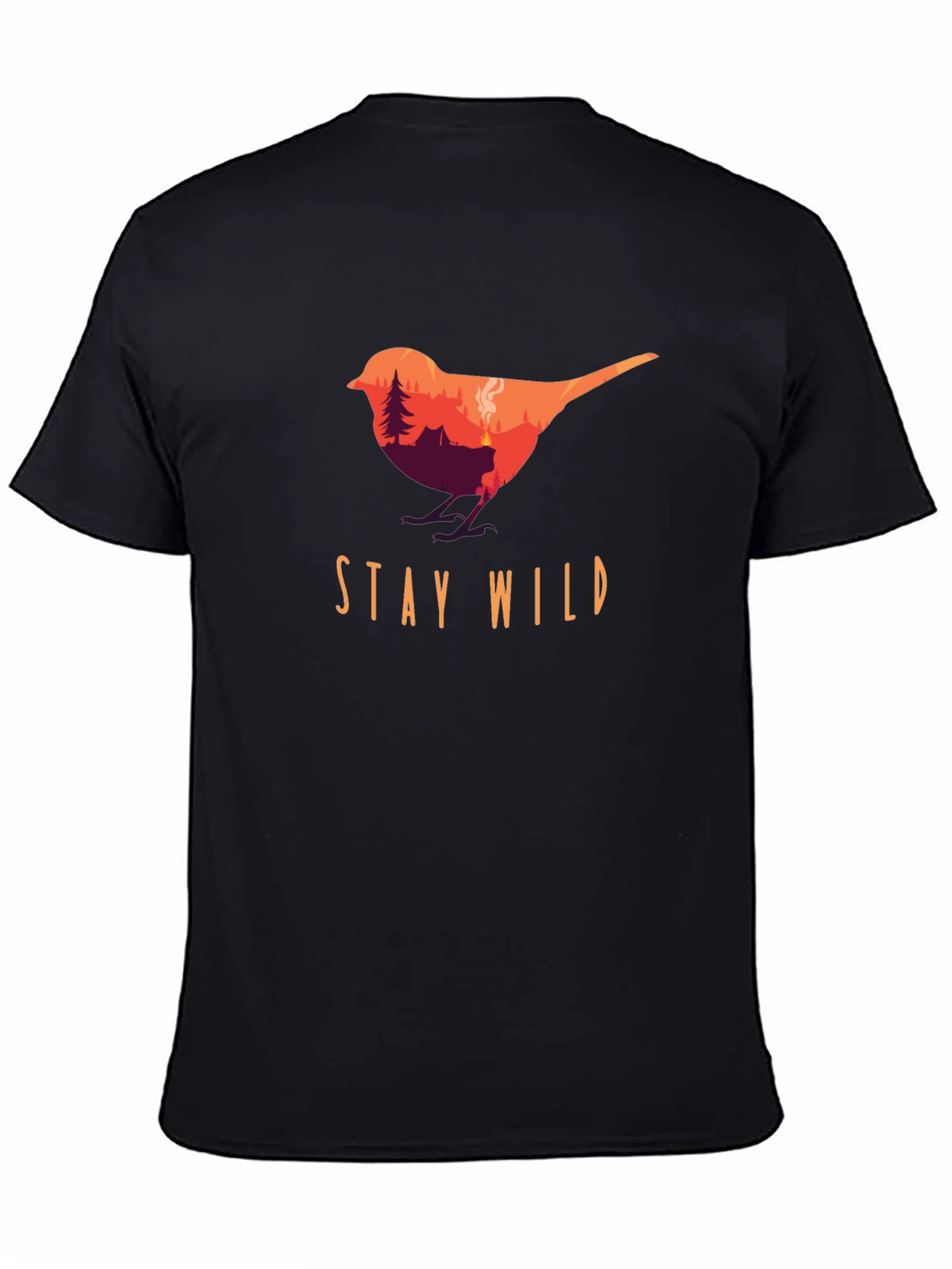 Stay Wild Bird Graphic Tee - Nature Lover T-Shirt