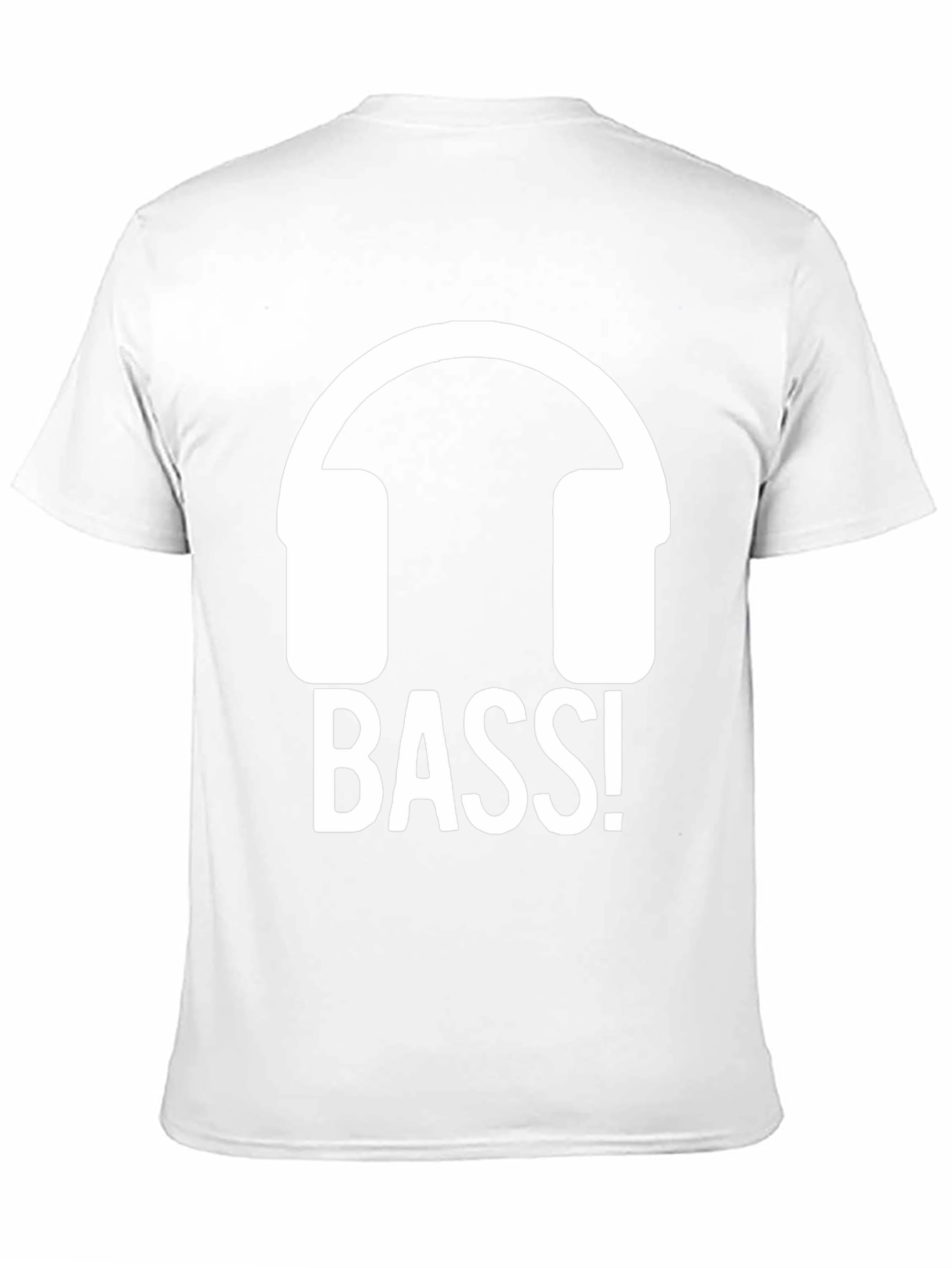 Bass Headphones Black T-Shirt - Music Lover Tee