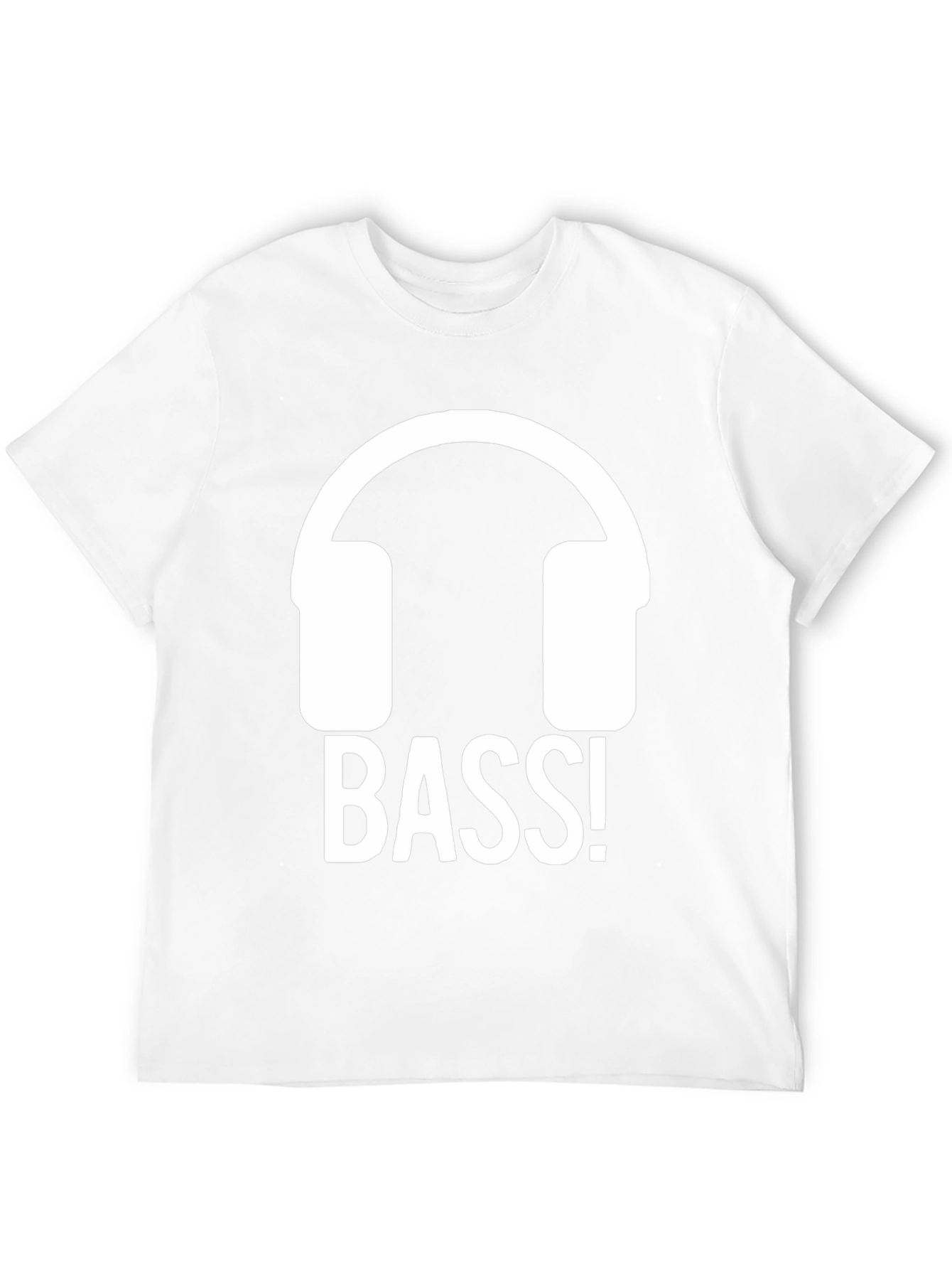 Bass Headphones Black T-Shirt - Music Lover Tee