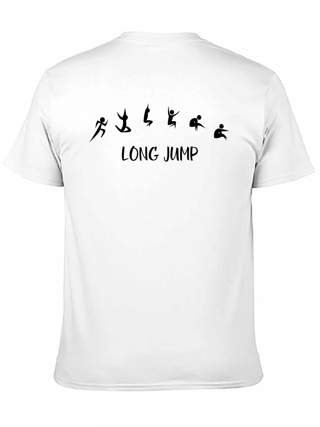 Long Jump T-Shirt Sporty Design Athletic Tee